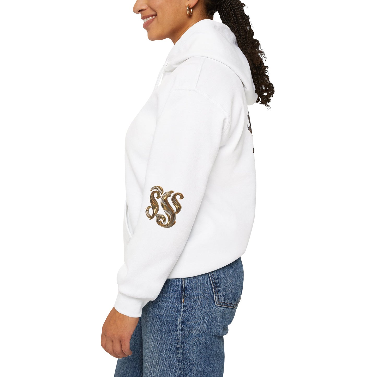 Epic Superhero Hoodie with Metallic Design - Unisex Heavy Blend™