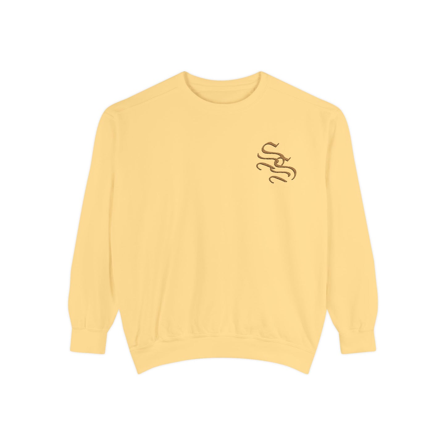 Eco-Friendly Unisex Garment-Dyed Sweatshirt with Stylish Design