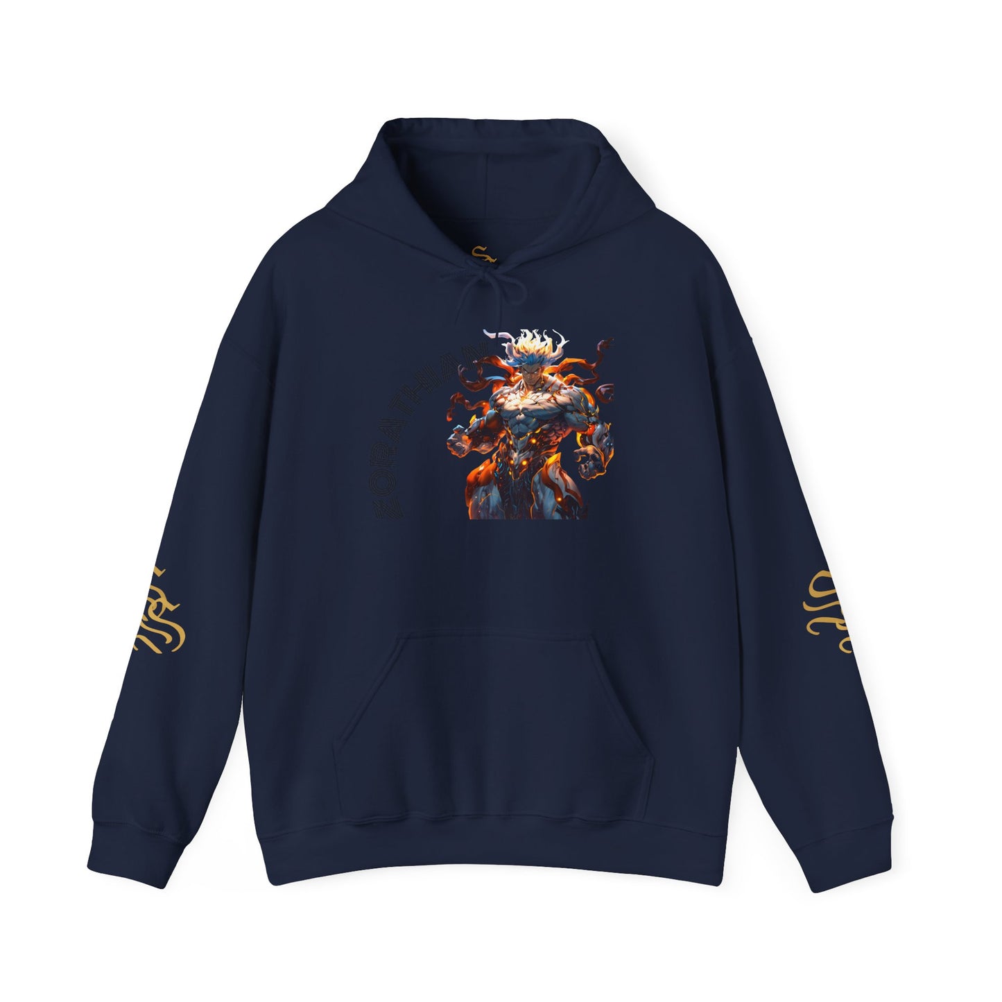 Zorathian Unisex Heavy Blend™ Hoodie - Bold Graphic Design for Everyday Wear