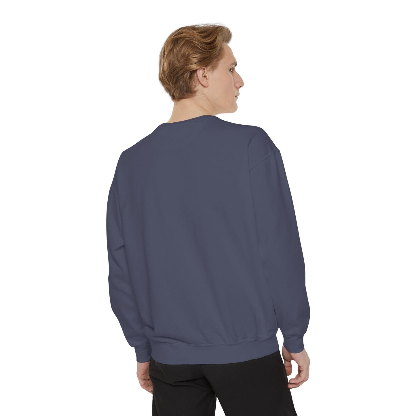 Eco-Friendly Unisex Garment-Dyed Sweatshirt with Stylish Design
