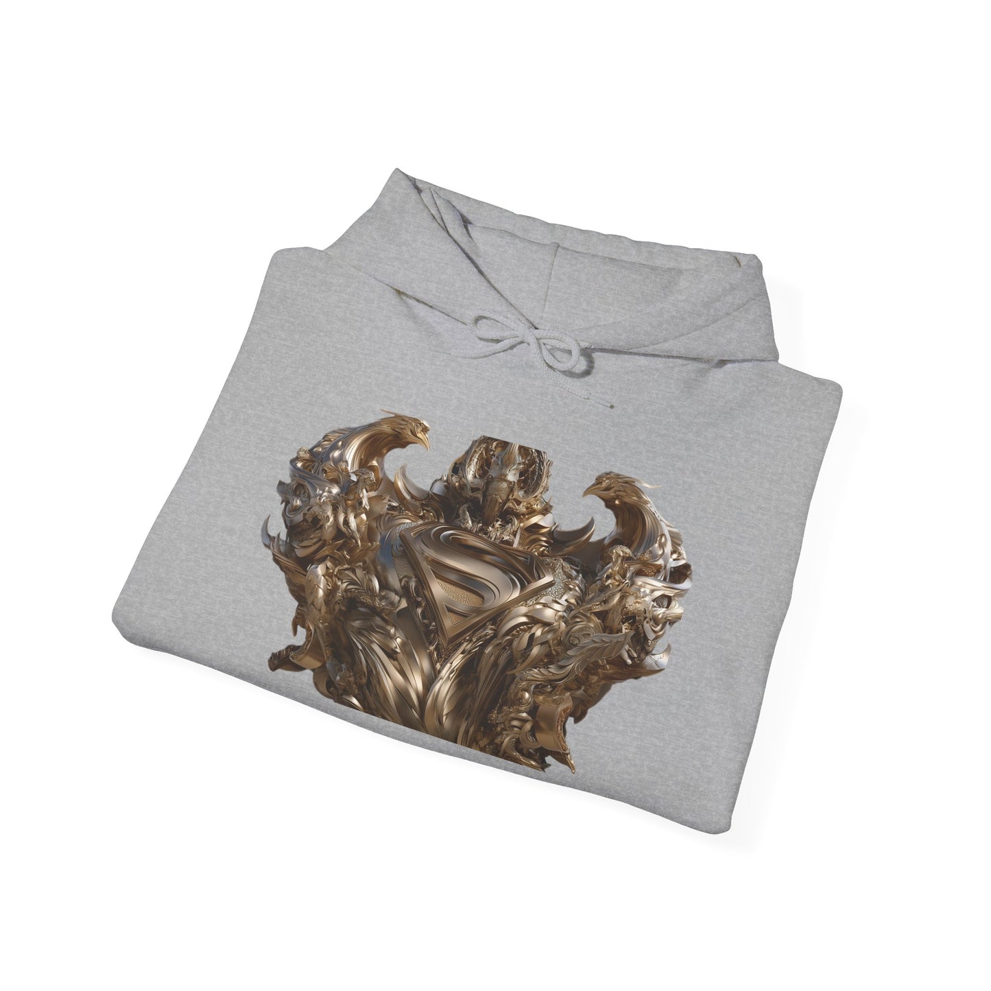Epic Superhero Hoodie with Metallic Design - Unisex Heavy Blend™