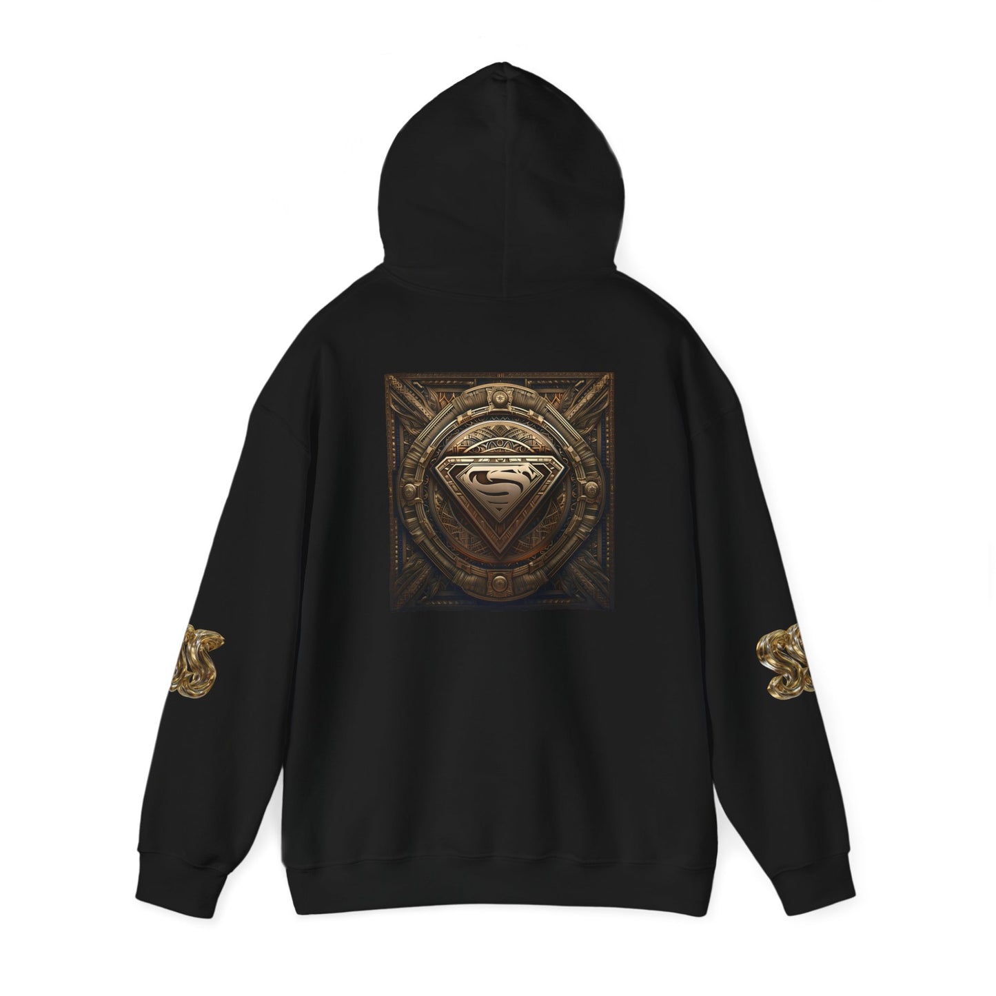 Superhero Heavy Blend™ Hoodie – Stylish Unisex Sweatshirt with Iconic Emblem