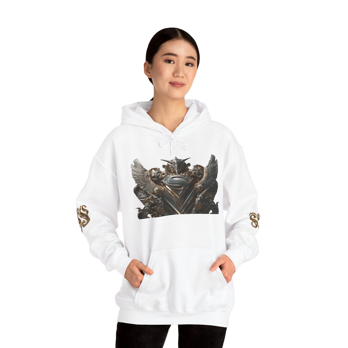Epic Fantasy Unisex Hooded Sweatshirt with Bold Design