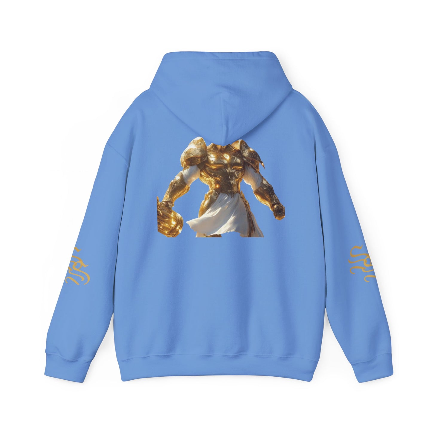 Stylish Unisex Heavy Blend™ Hooded Sweatshirt - Gold Design with Graphic Print