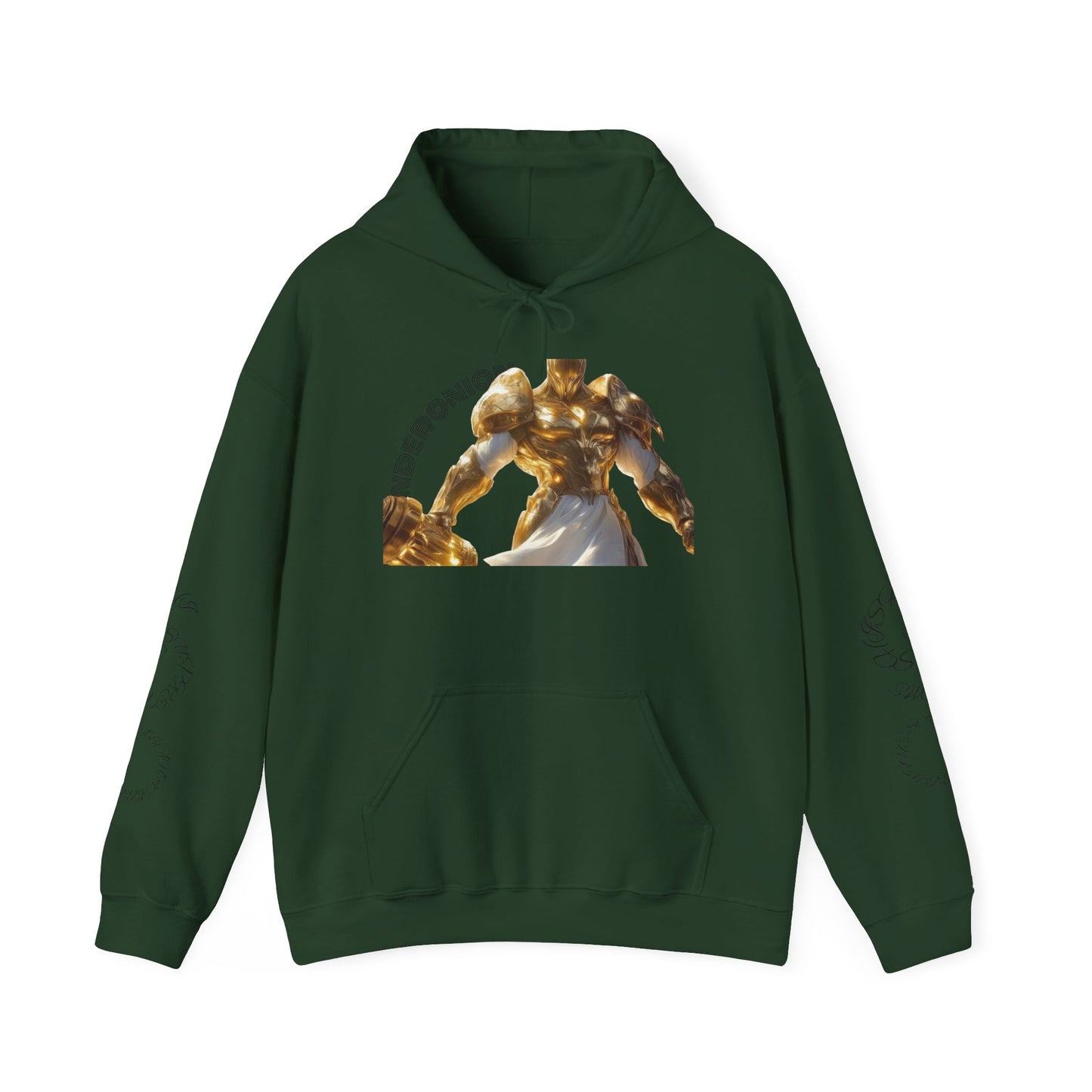Golden Warrior Hoodie - Unisex Heavy Blend Sweatshirt with Artistic Design