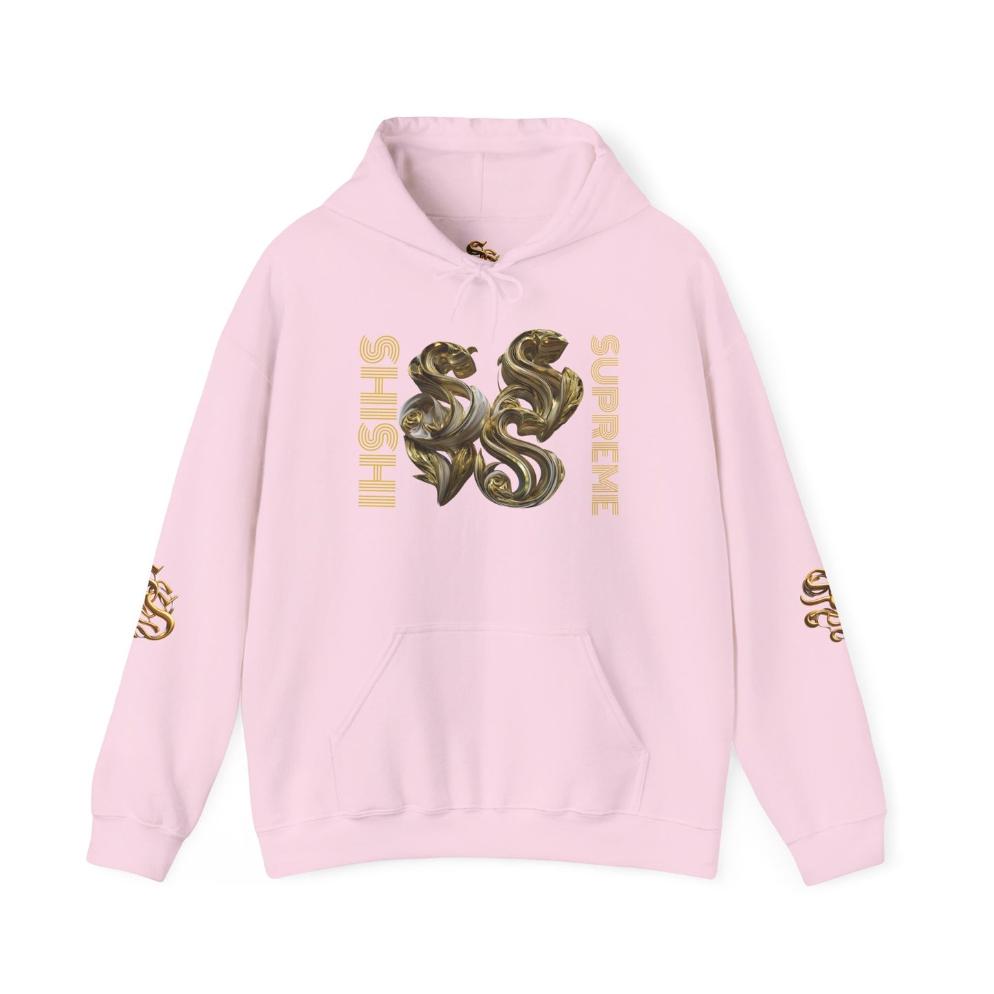 Luxury Gold Print Unisex Hoodie - Supreme SHISHII Design