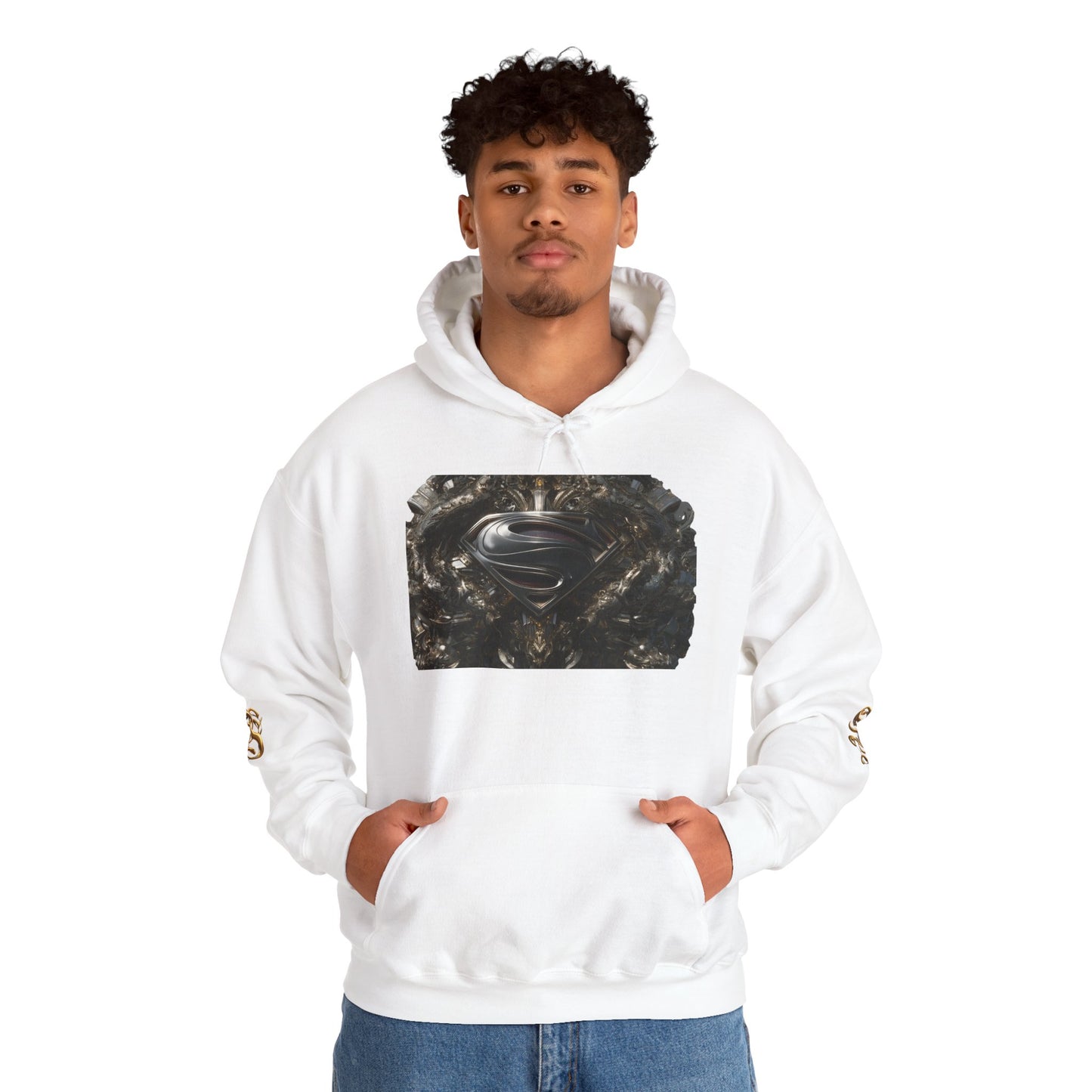 Vintage Superman Graphic Hoodie - Unisex Heavy Blend Sweatshirt