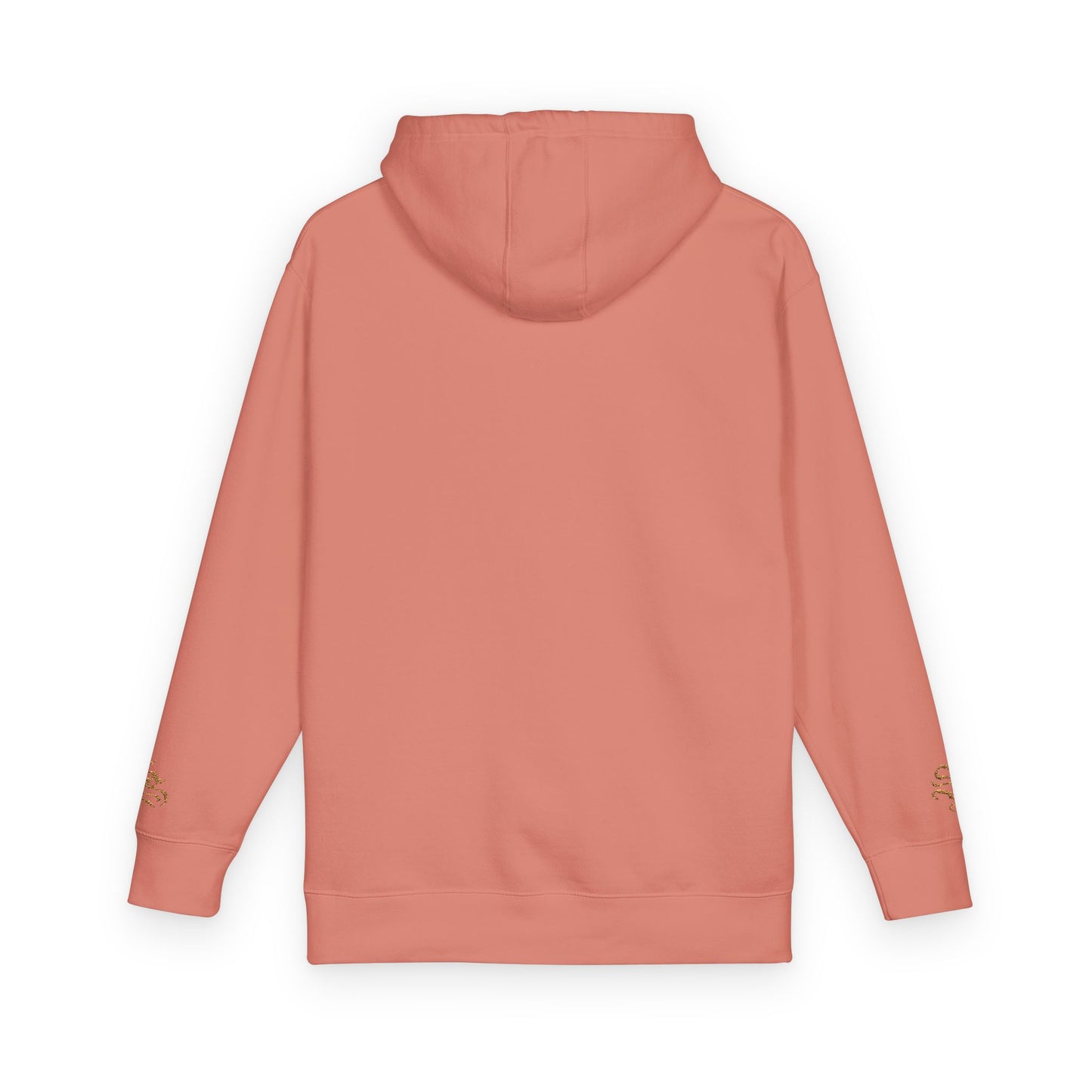 Cozy Unisex Fleece Hoodie with Gold Snake Design