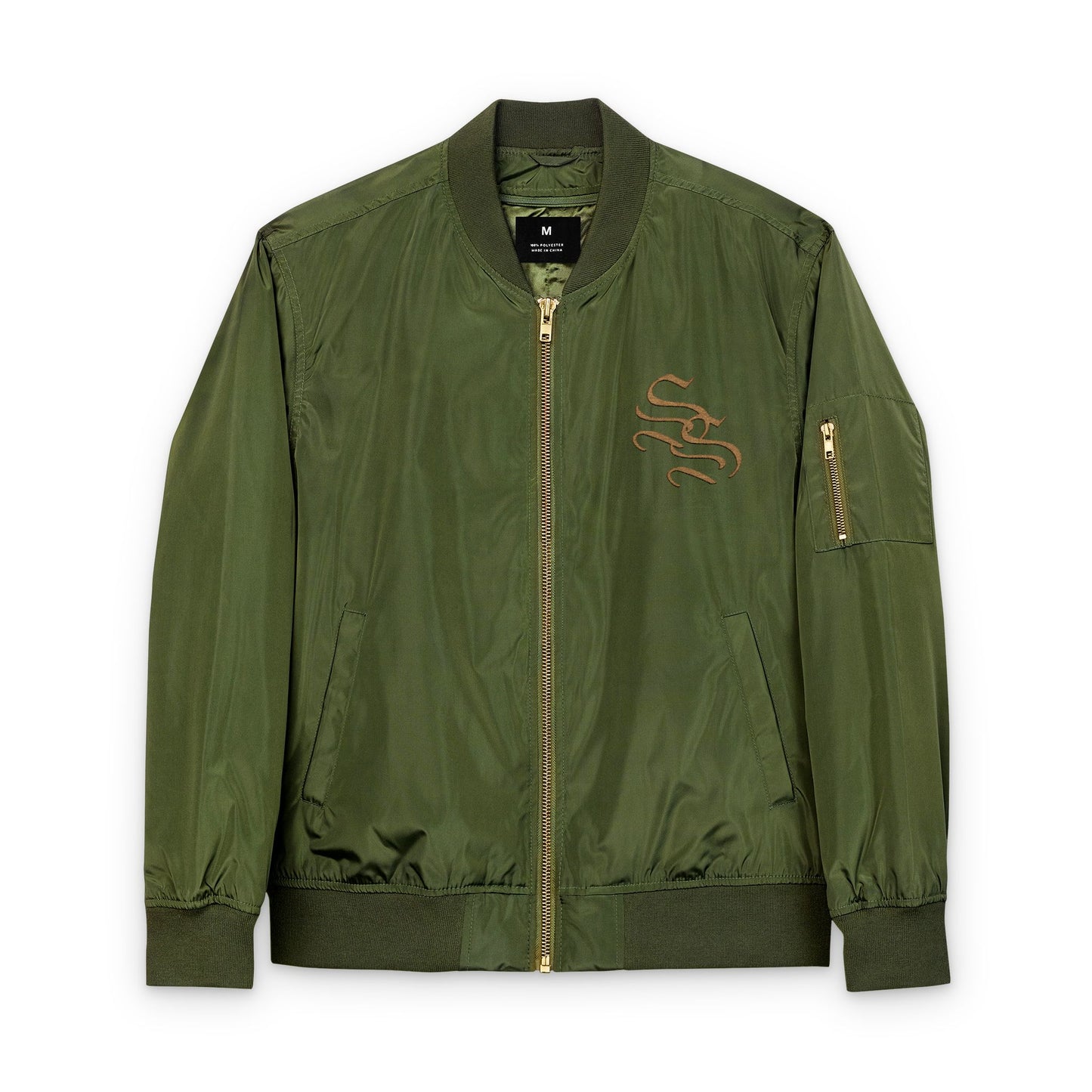 Eco-Friendly Embroidered Bomber Jacket - Stylish and Sustainable Outerwear