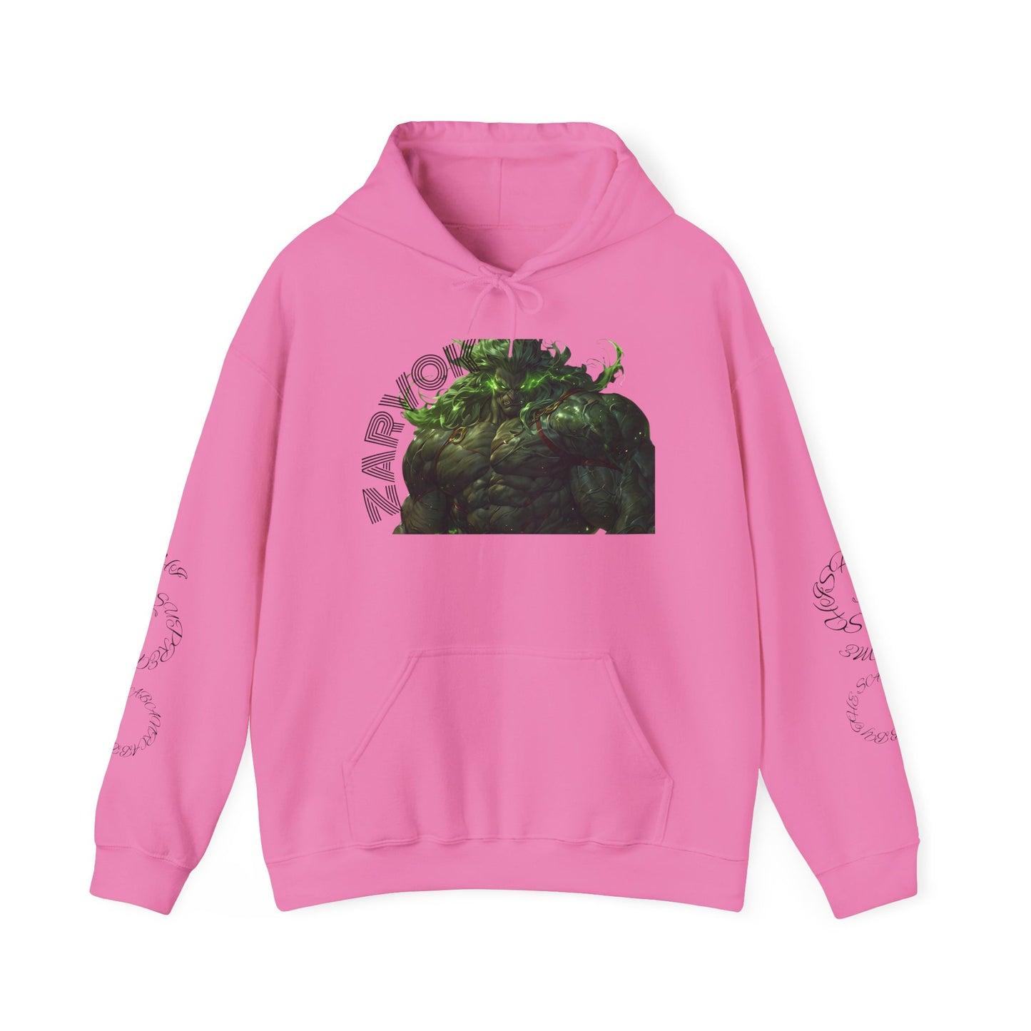 Zarvokian Prime Warrior Hoodie - Unisex Heavy Blend Sweatshirt with Artistic Design