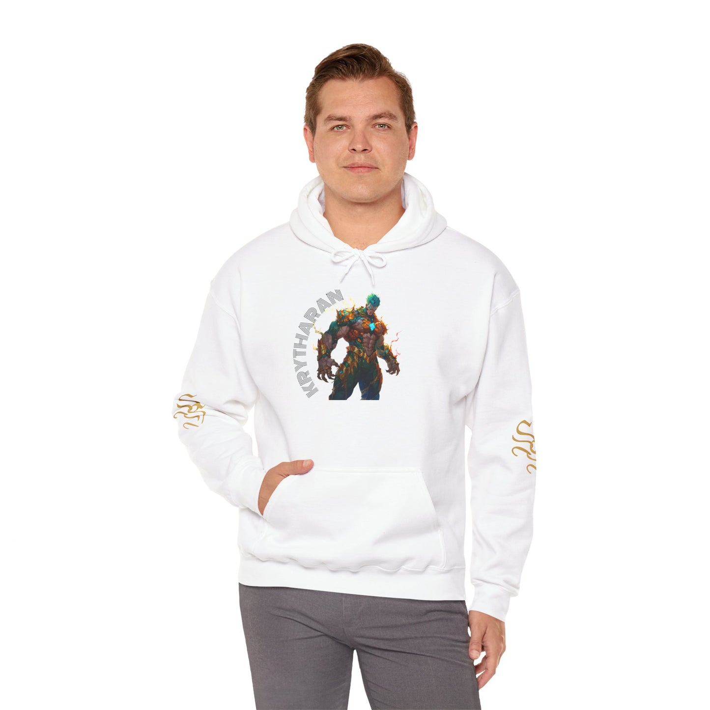 Mythical Creature Unisex Hooded Sweatshirt - Cozy Graphic Hoodie for Fantasy Lovers