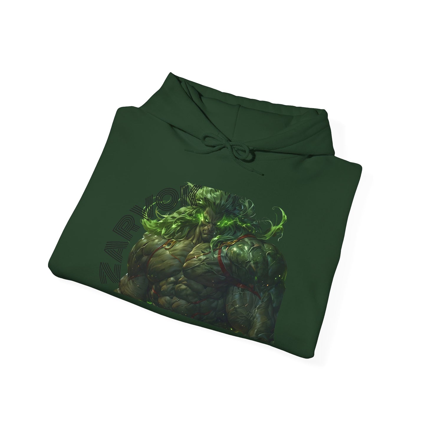 Zarvokian Prime Warrior Hoodie - Unisex Heavy Blend Sweatshirt with Artistic Design