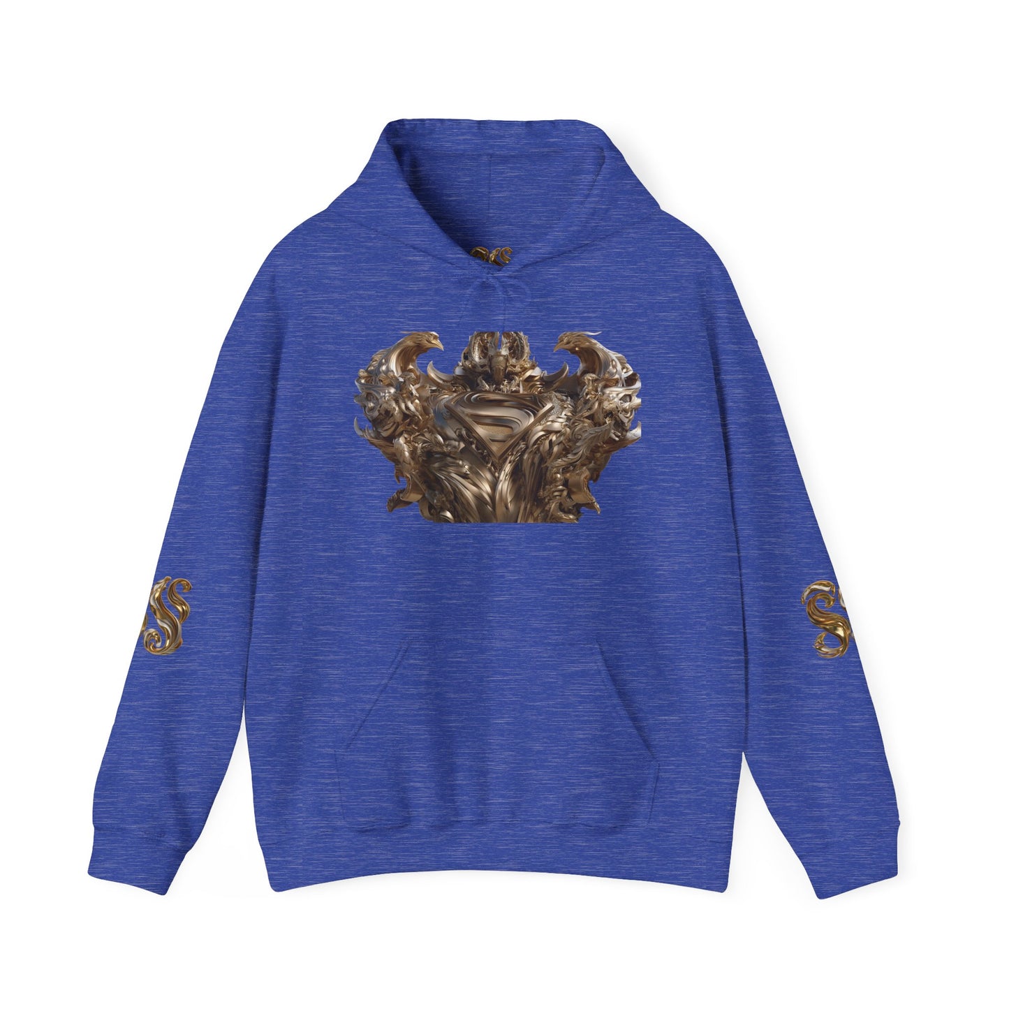 Epic Superhero Hoodie with Metallic Design - Unisex Heavy Blend™