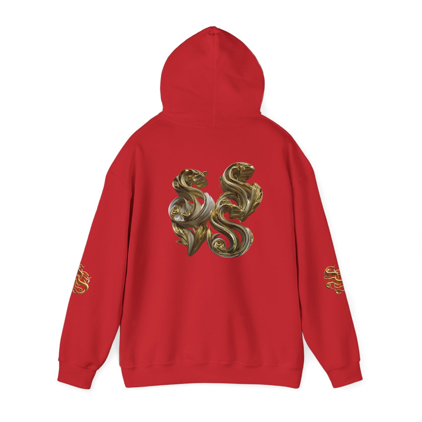Luxury Gold Print Unisex Hoodie - Supreme SHISHII Design