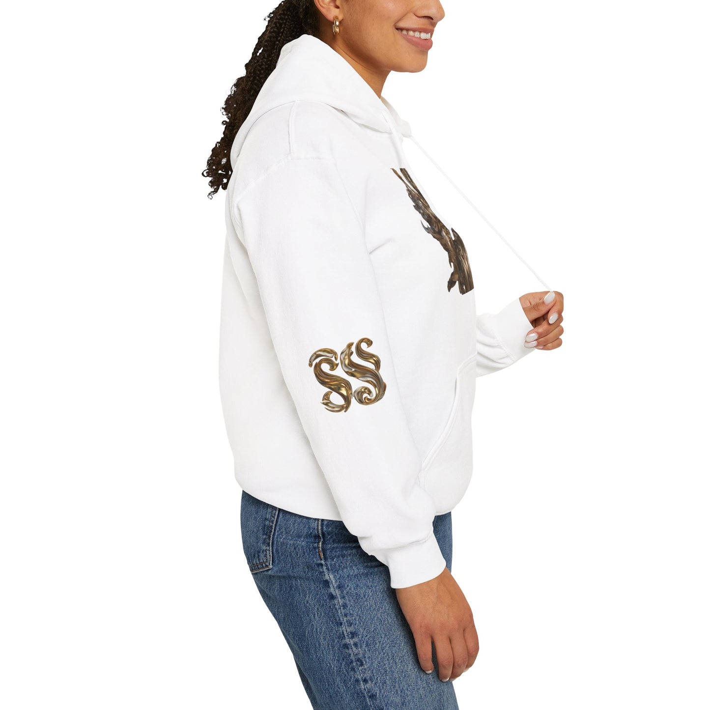 Epic Superhero Hoodie with Metallic Design - Unisex Heavy Blend™