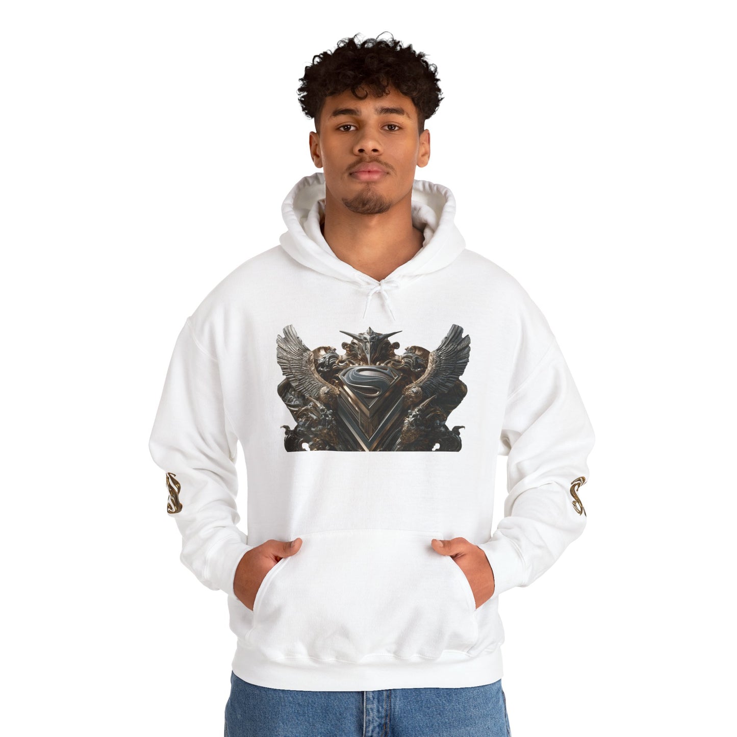 Epic Fantasy Unisex Hooded Sweatshirt with Bold Design