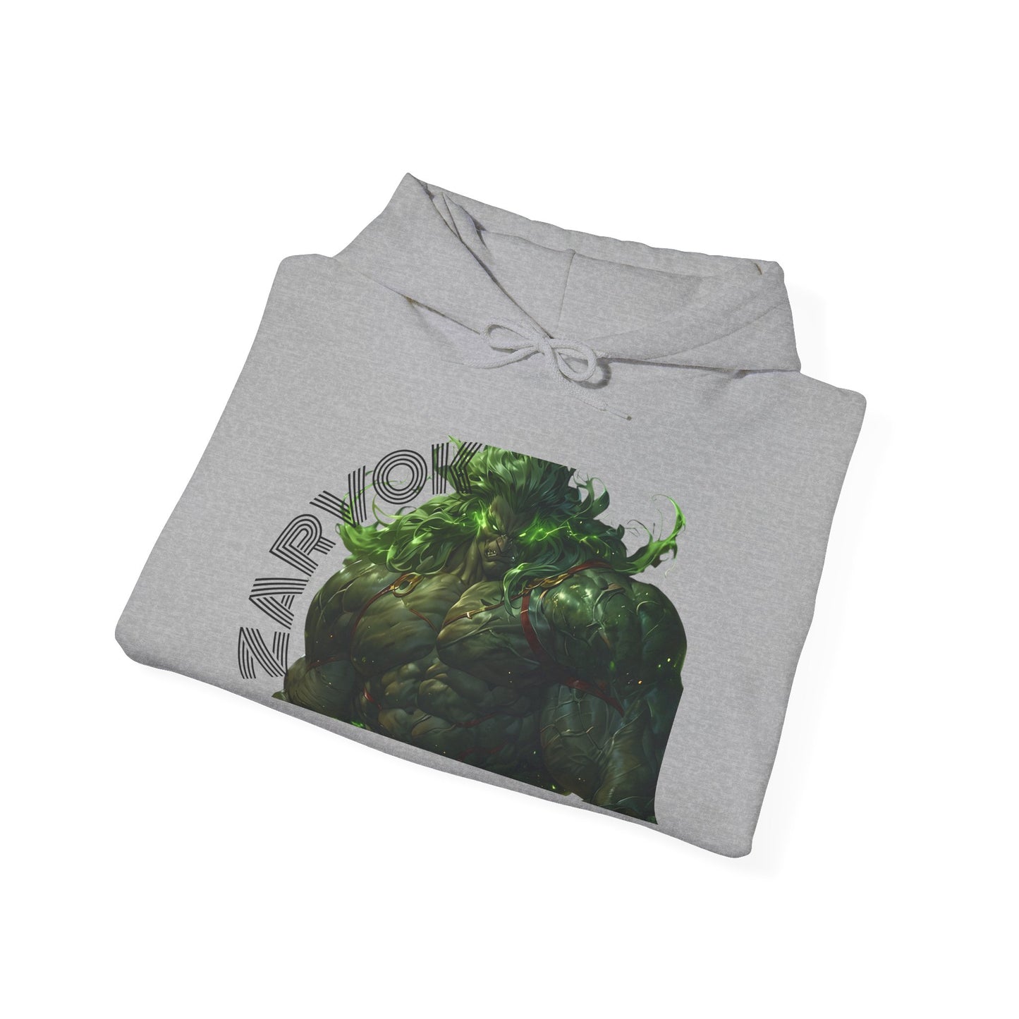 Zarvokian Prime Warrior Hoodie - Unisex Heavy Blend Sweatshirt with Artistic Design