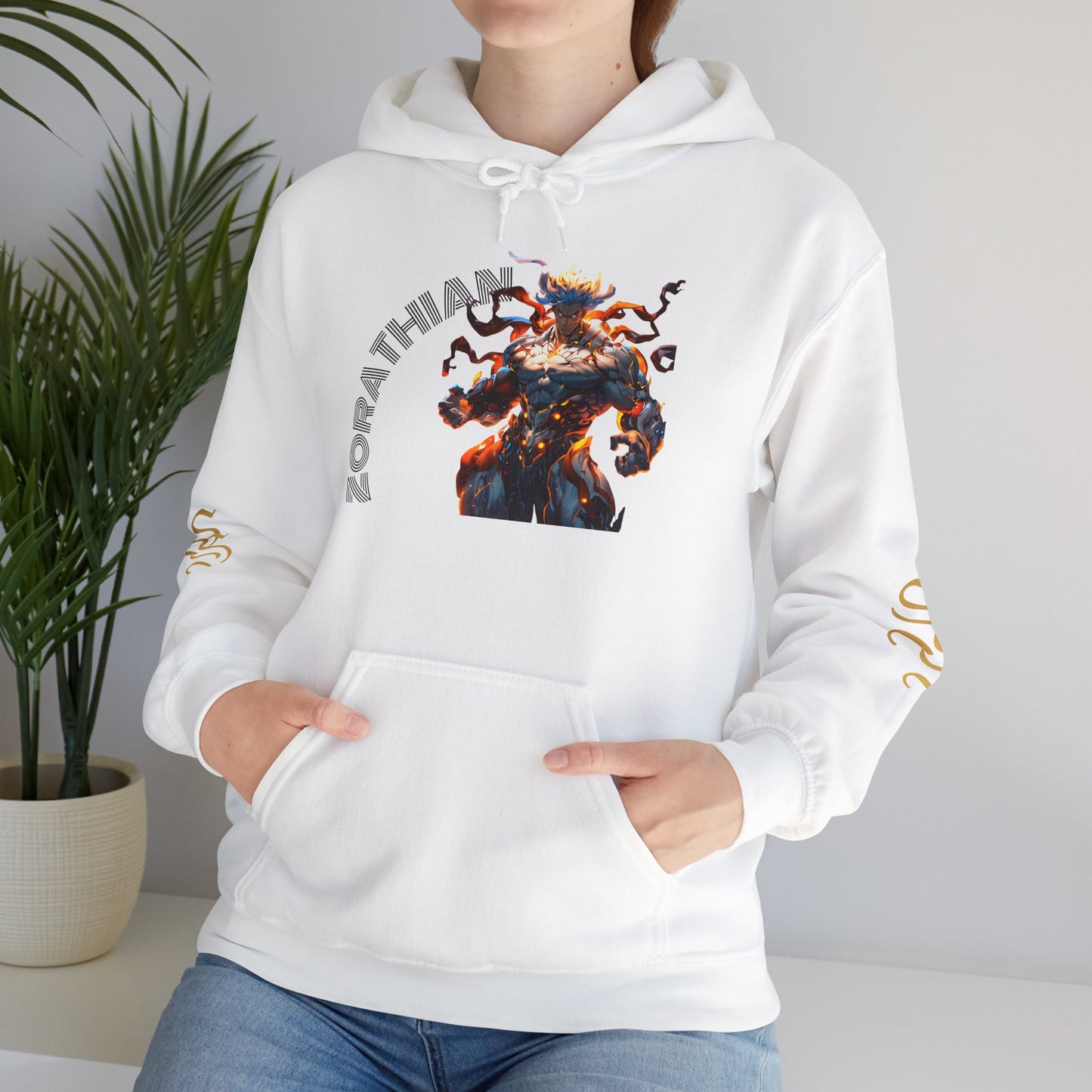 Zorathian Unisex Heavy Blend™ Hoodie - Bold Graphic Design for Everyday Wear