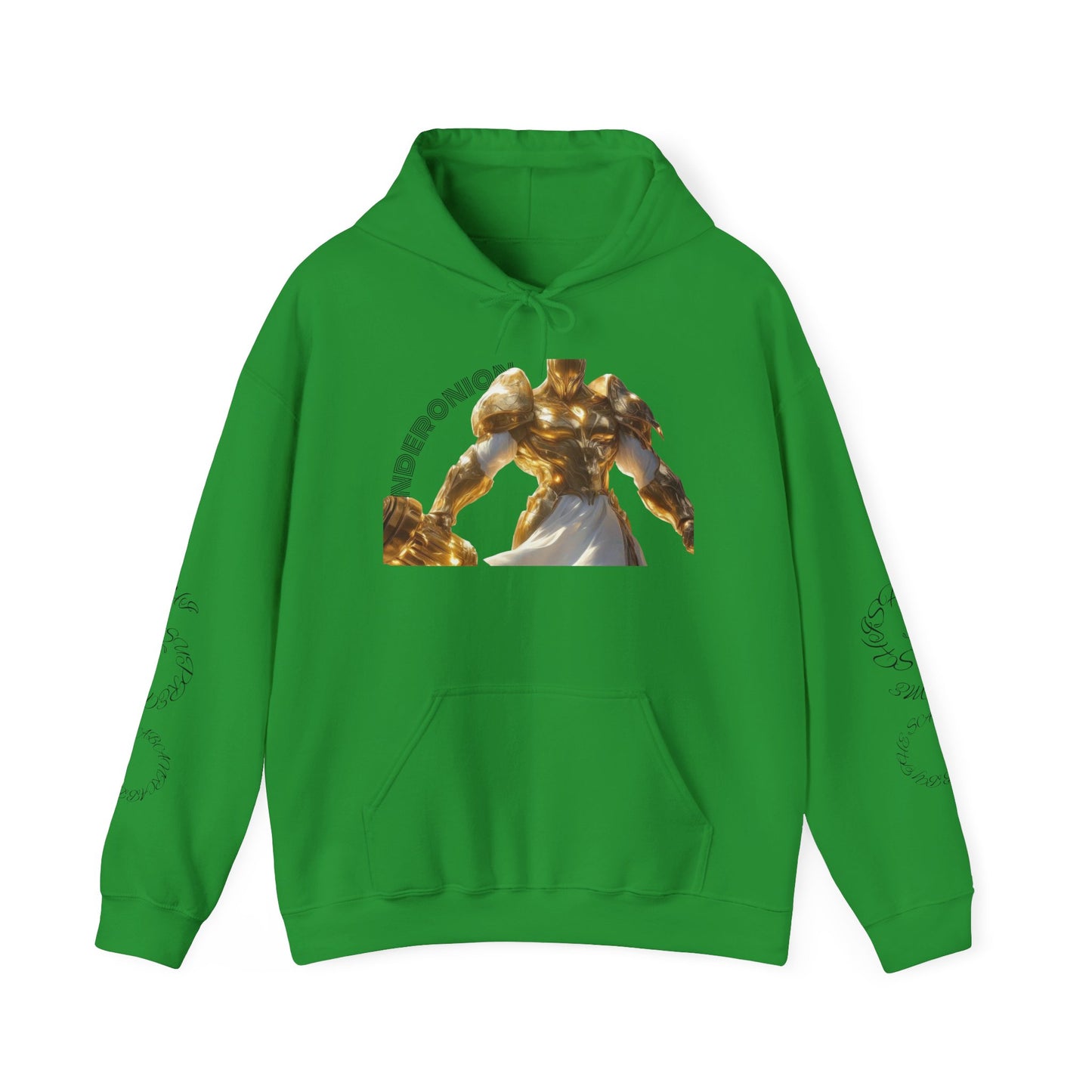 Golden Warrior Hoodie - Unisex Heavy Blend Sweatshirt with Artistic Design