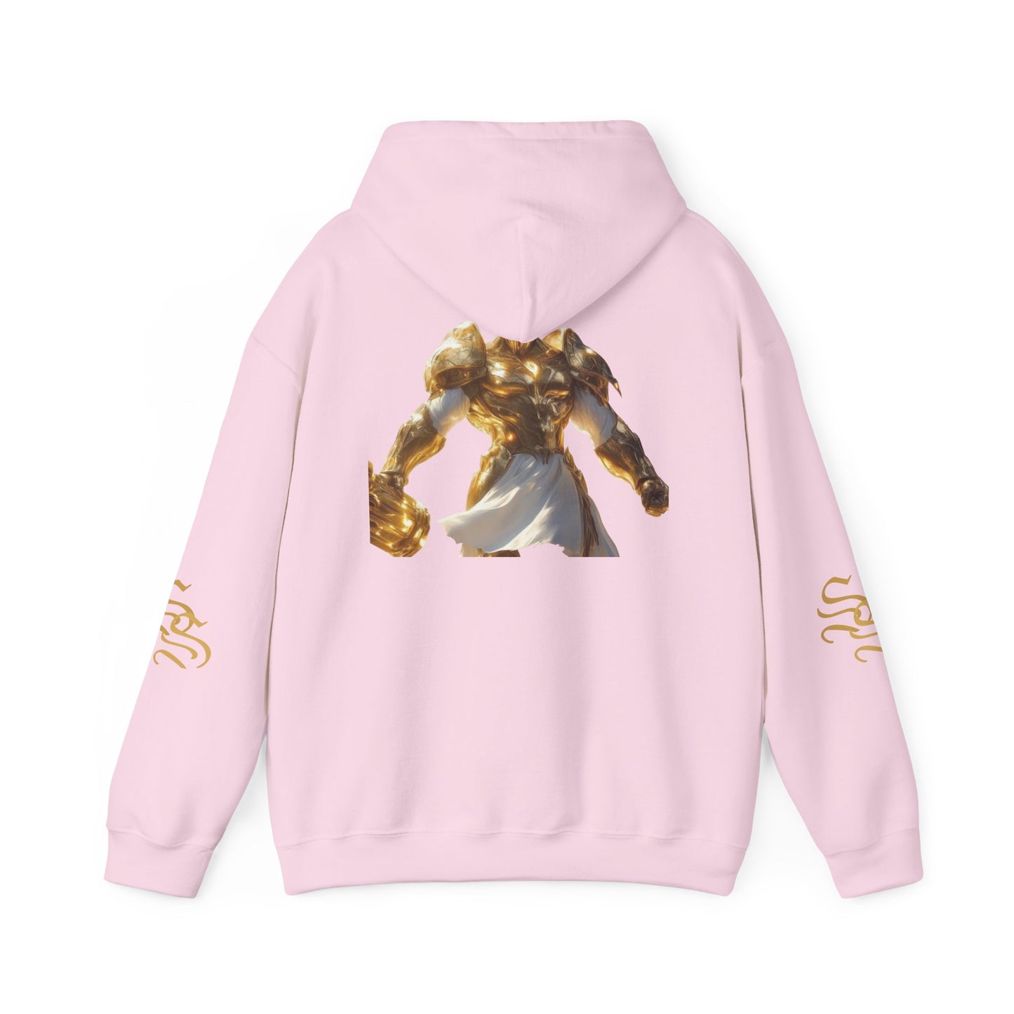 Stylish Unisex Heavy Blend™ Hooded Sweatshirt - Gold Design with Graphic Print