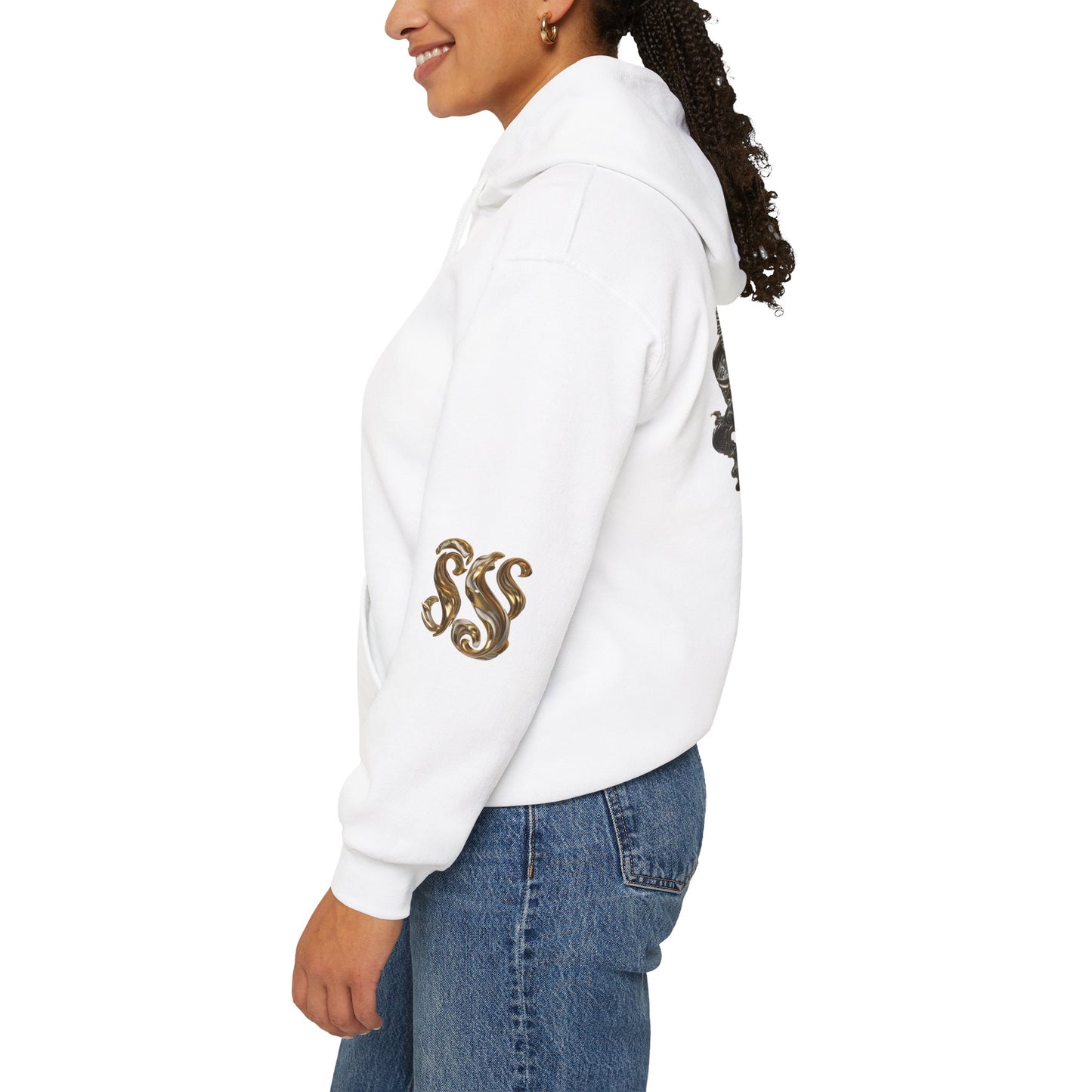 Epic Fantasy Unisex Hooded Sweatshirt with Bold Design