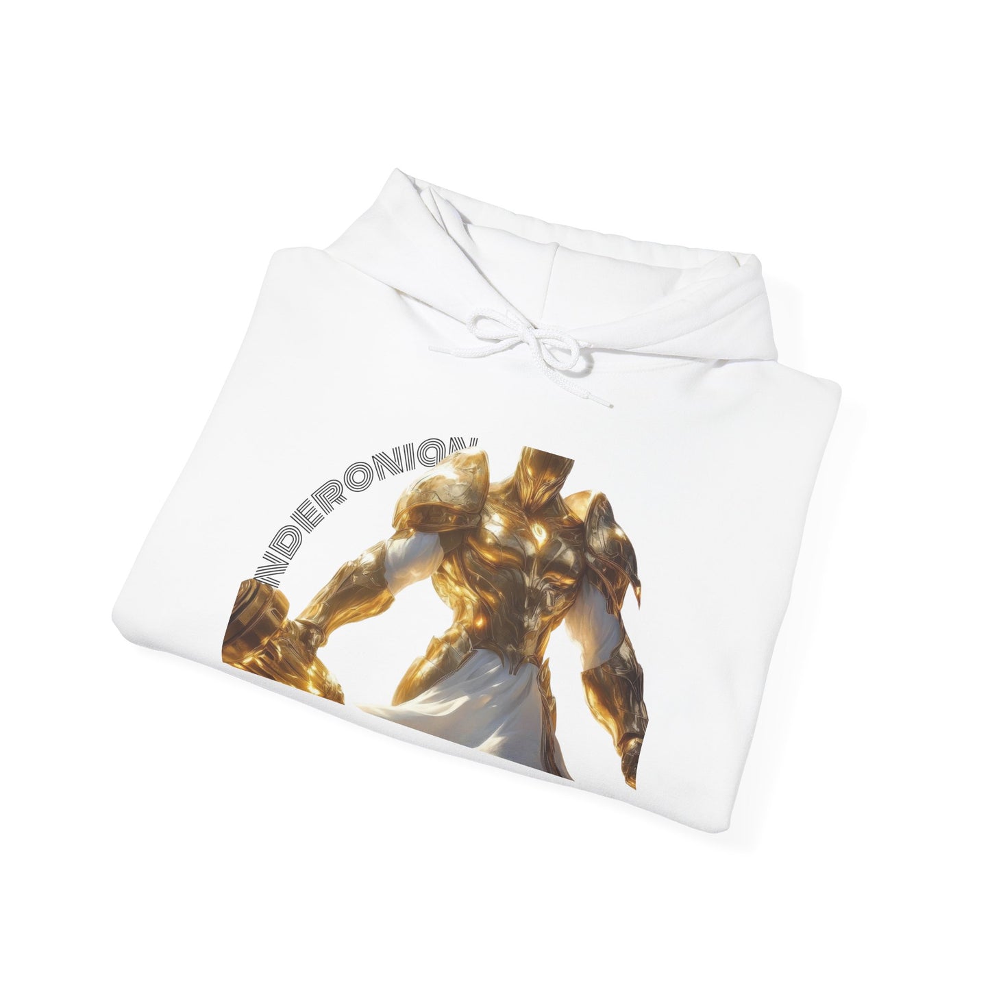 Golden Warrior Hoodie - Unisex Heavy Blend Sweatshirt with Artistic Design