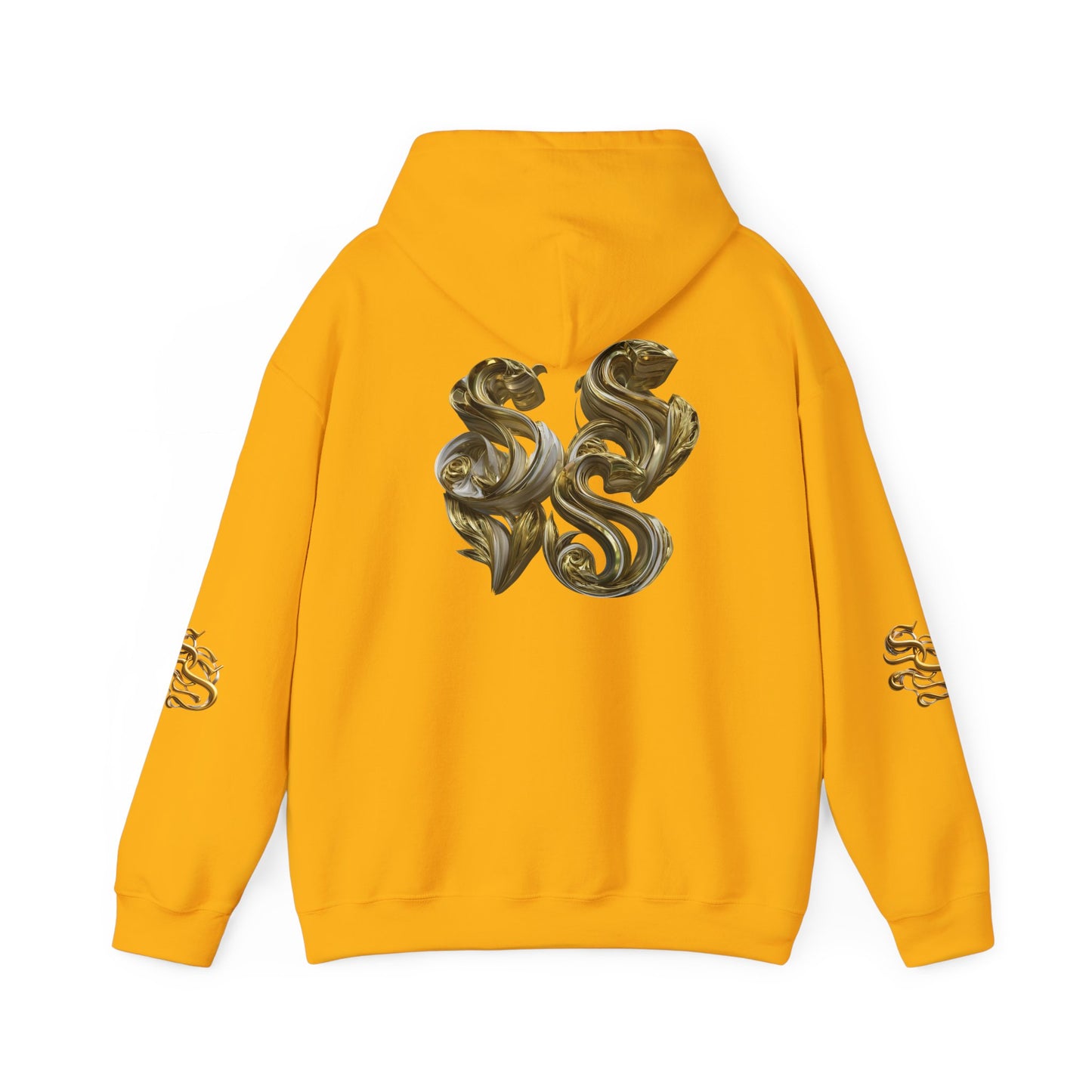 Luxury Gold Print Unisex Hoodie - Supreme SHISHII Design