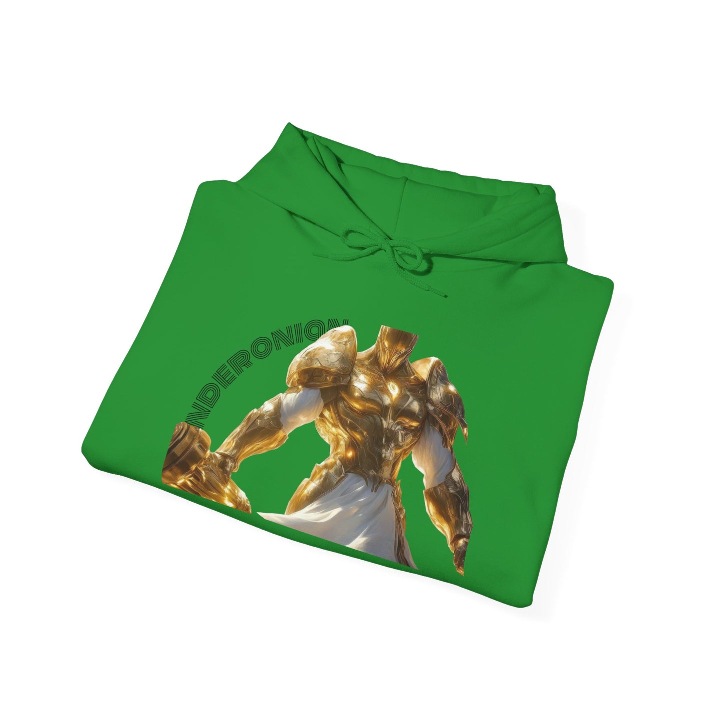 Golden Warrior Hoodie - Unisex Heavy Blend Sweatshirt with Artistic Design