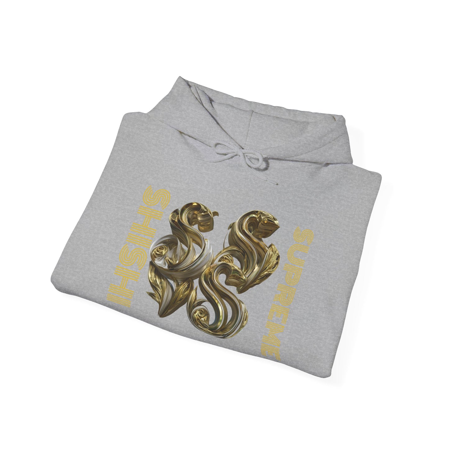 Luxury Gold Print Unisex Hoodie - Supreme SHISHII Design