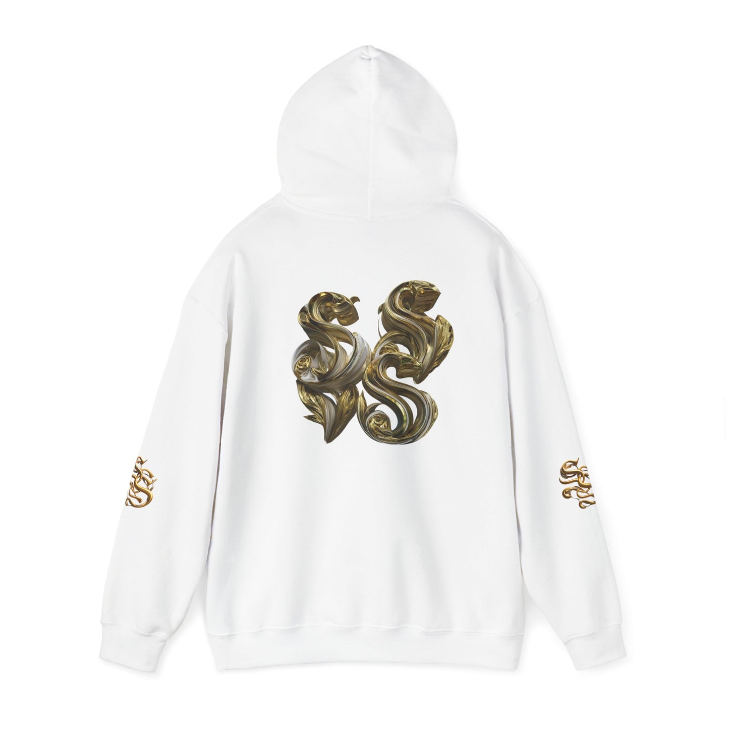 Luxury Gold Print Unisex Hoodie - Supreme SHISHII Design