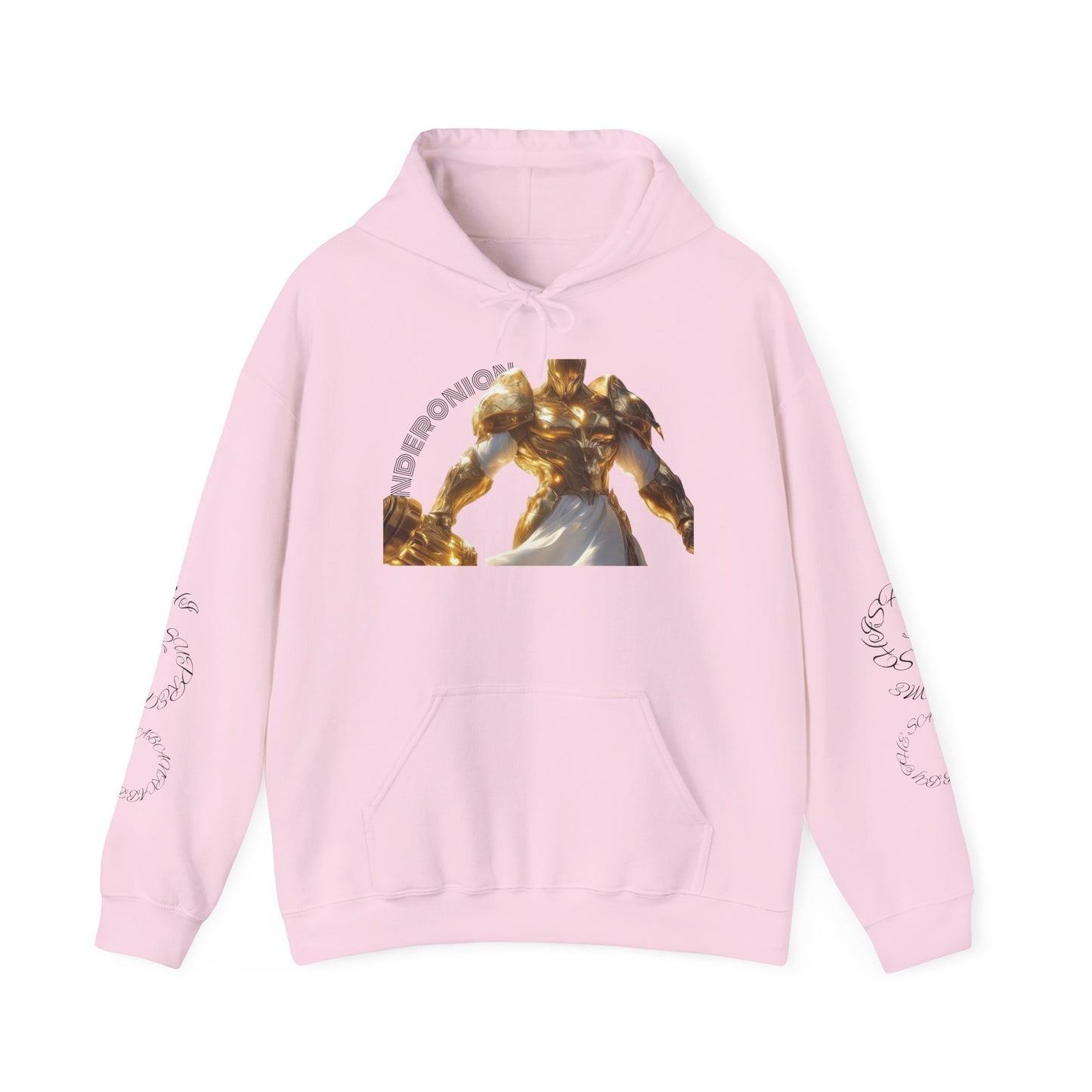 Golden Warrior Hoodie - Unisex Heavy Blend Sweatshirt with Artistic Design