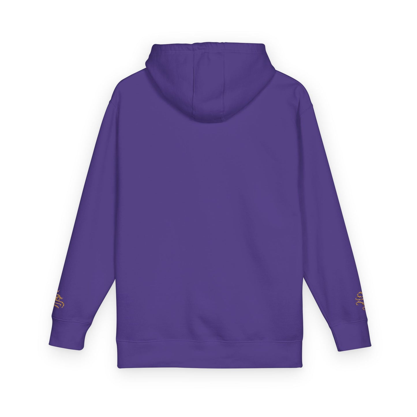 Cozy Unisex Fleece Hoodie with Gold Snake Design
