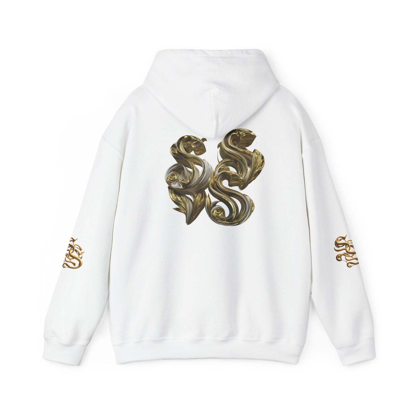 Luxury Gold Print Unisex Hoodie - Supreme SHISHII Design