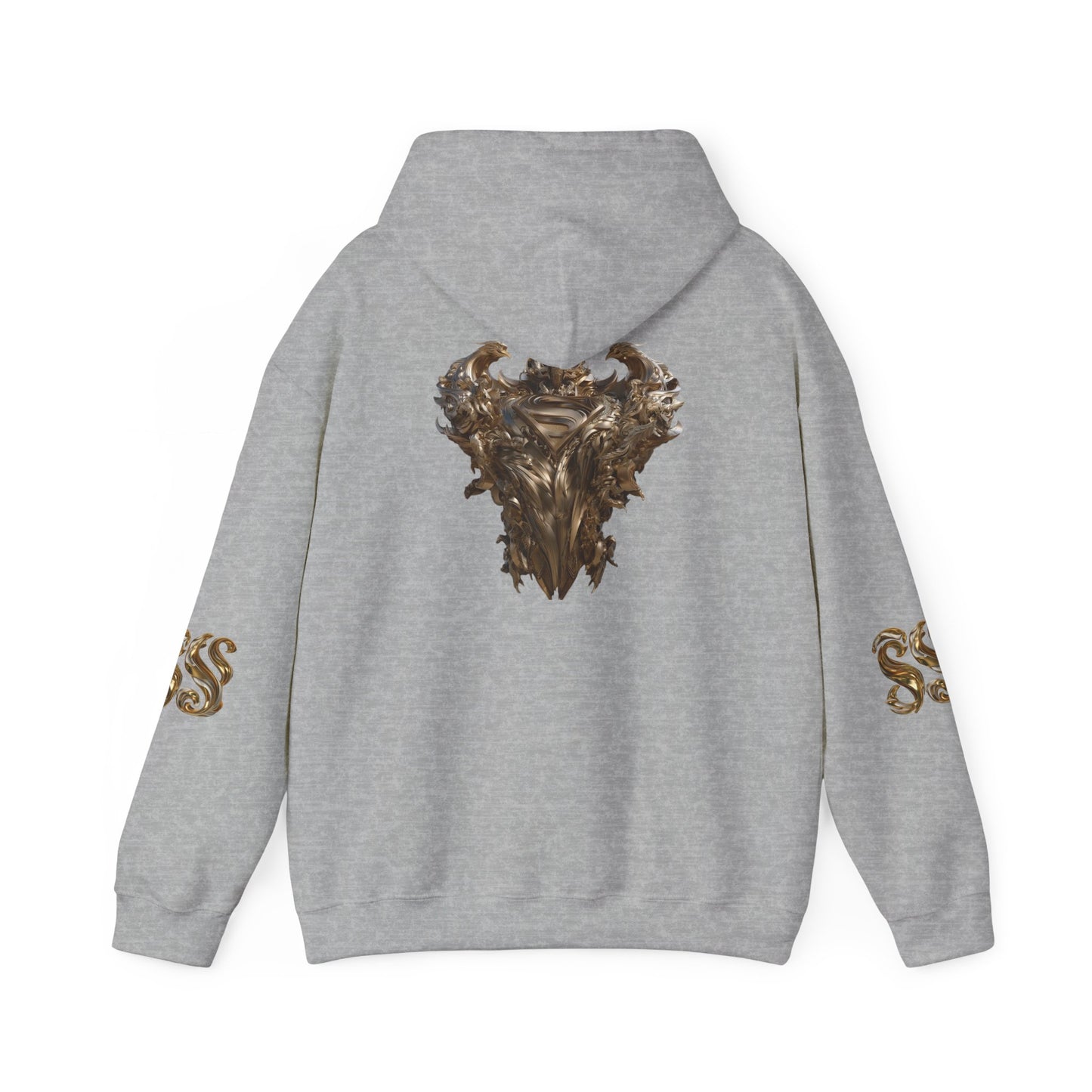 Epic Superhero Hoodie with Metallic Design - Unisex Heavy Blend™