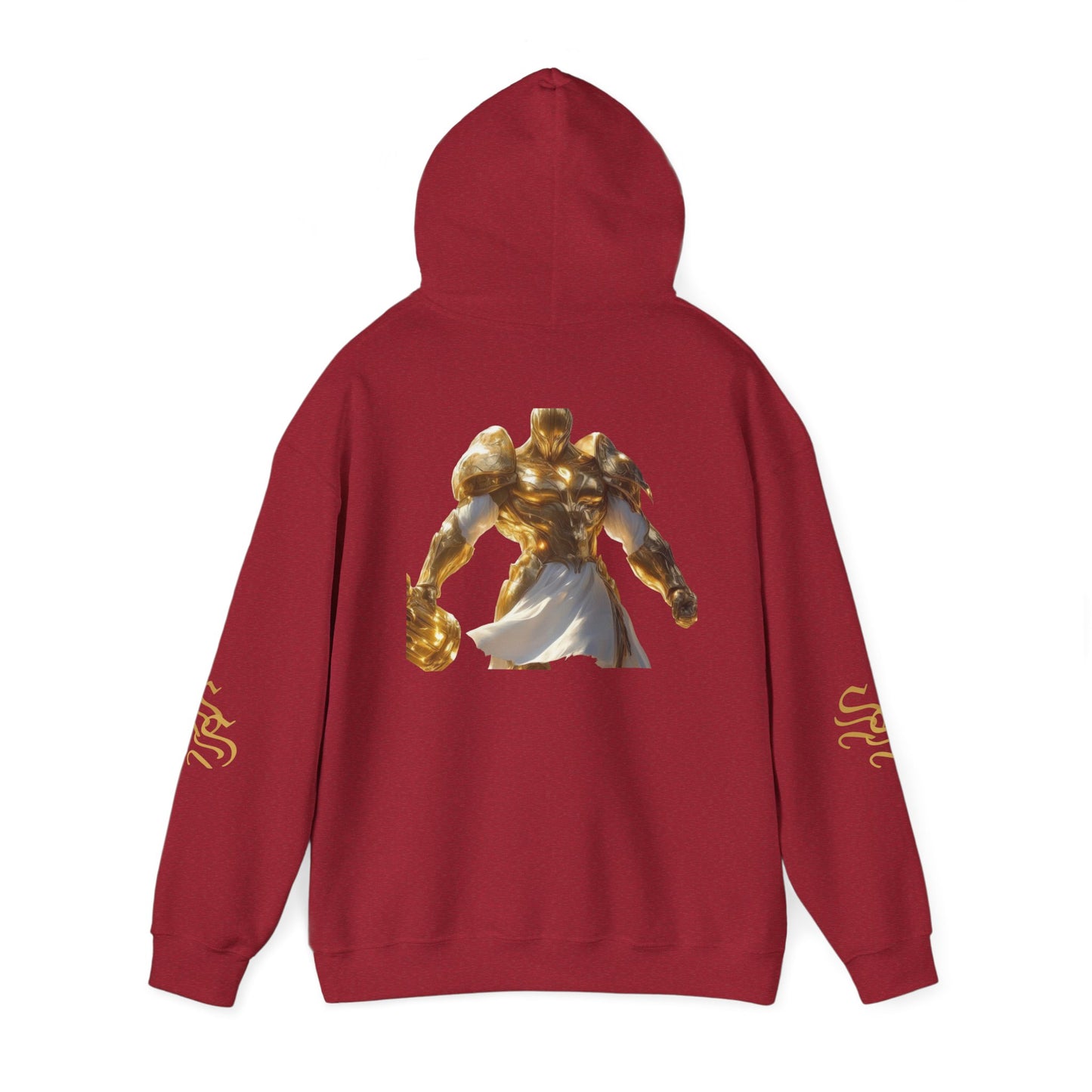 Stylish Unisex Heavy Blend™ Hooded Sweatshirt - Gold Design with Graphic Print