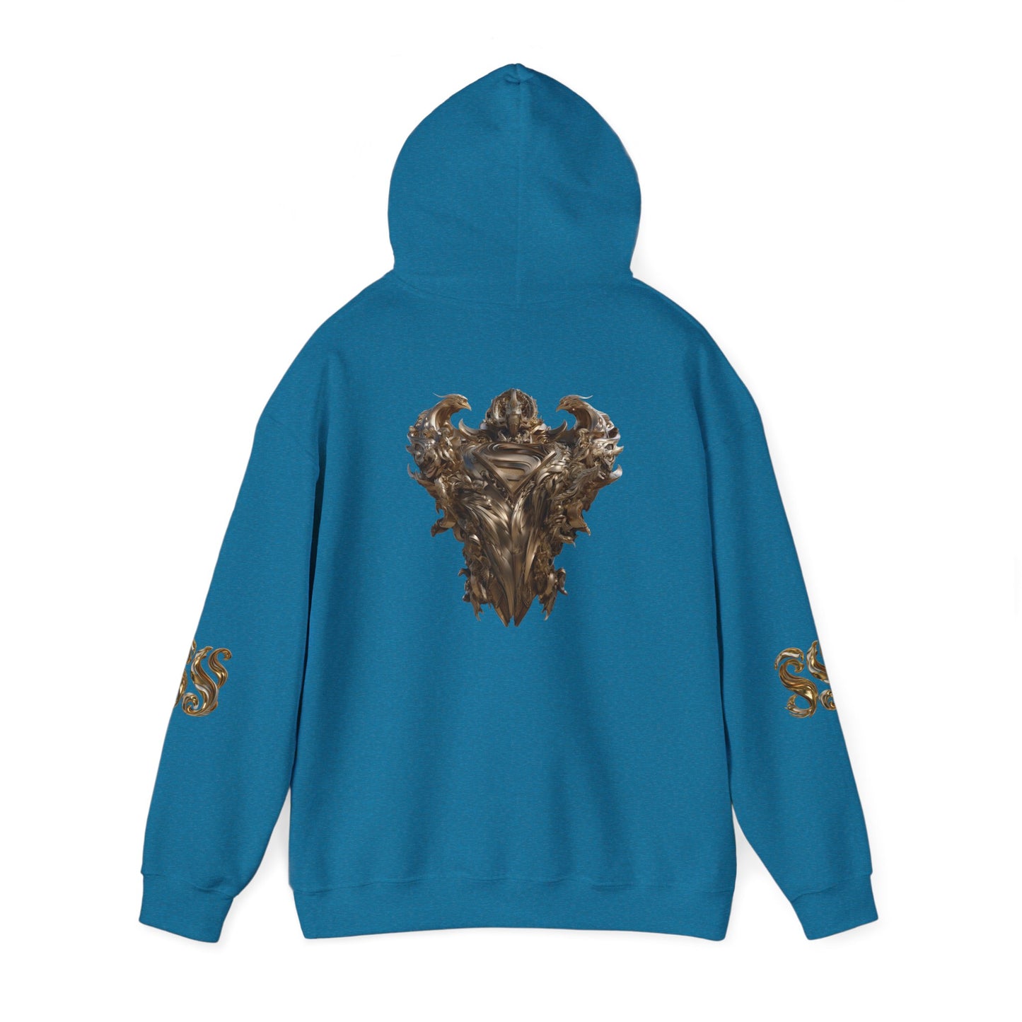 Epic Superhero Hoodie with Metallic Design - Unisex Heavy Blend™