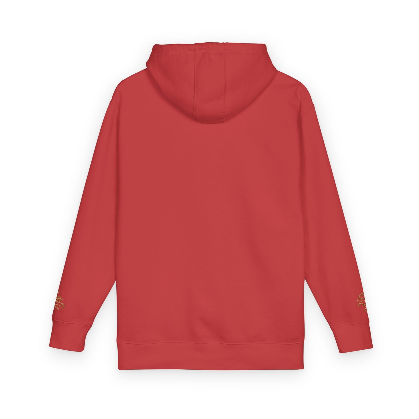 Cozy Unisex Fleece Hoodie with Gold Snake Design