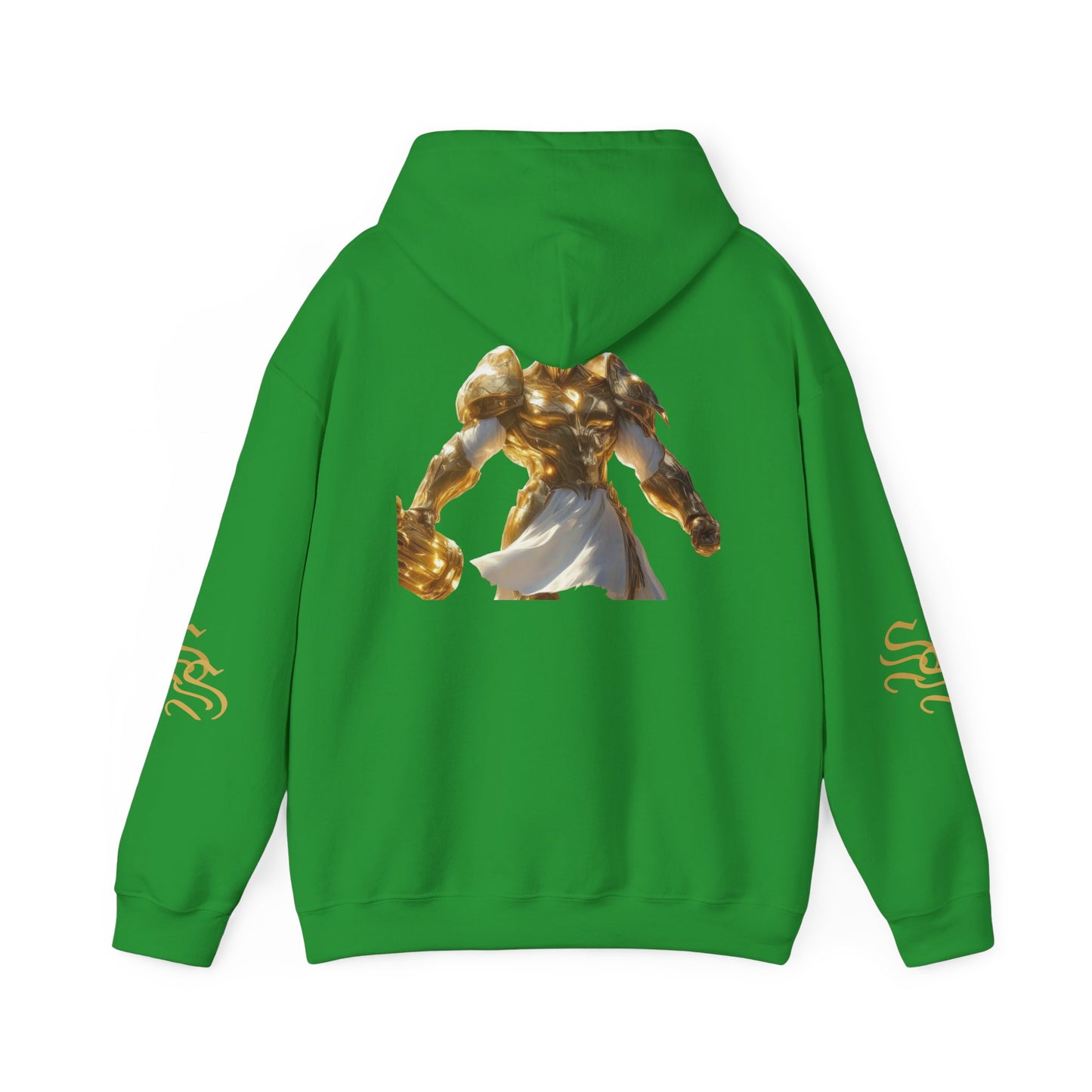 Stylish Unisex Heavy Blend™ Hooded Sweatshirt - Gold Design with Graphic Print