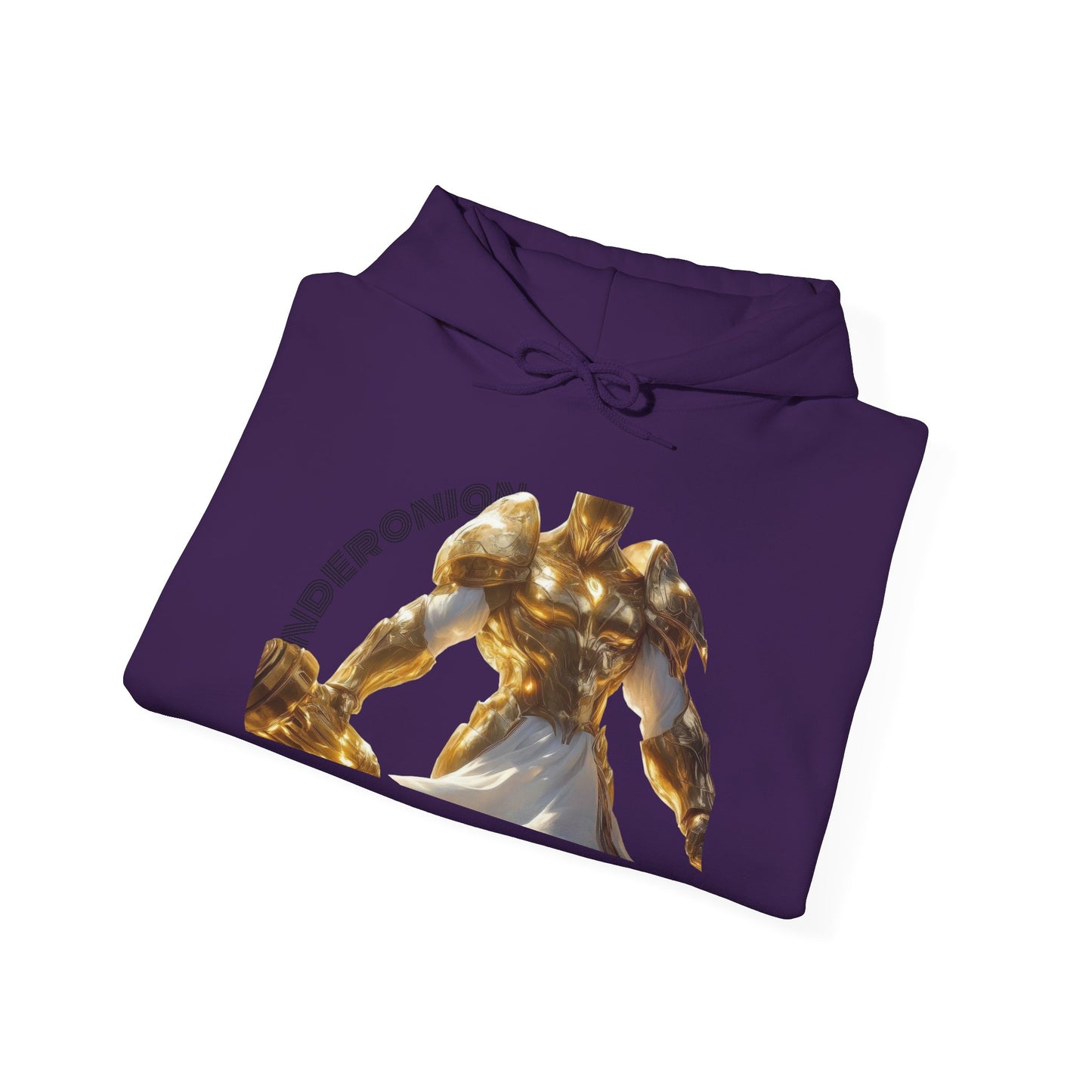 Golden Warrior Hoodie - Unisex Heavy Blend Sweatshirt with Artistic Design