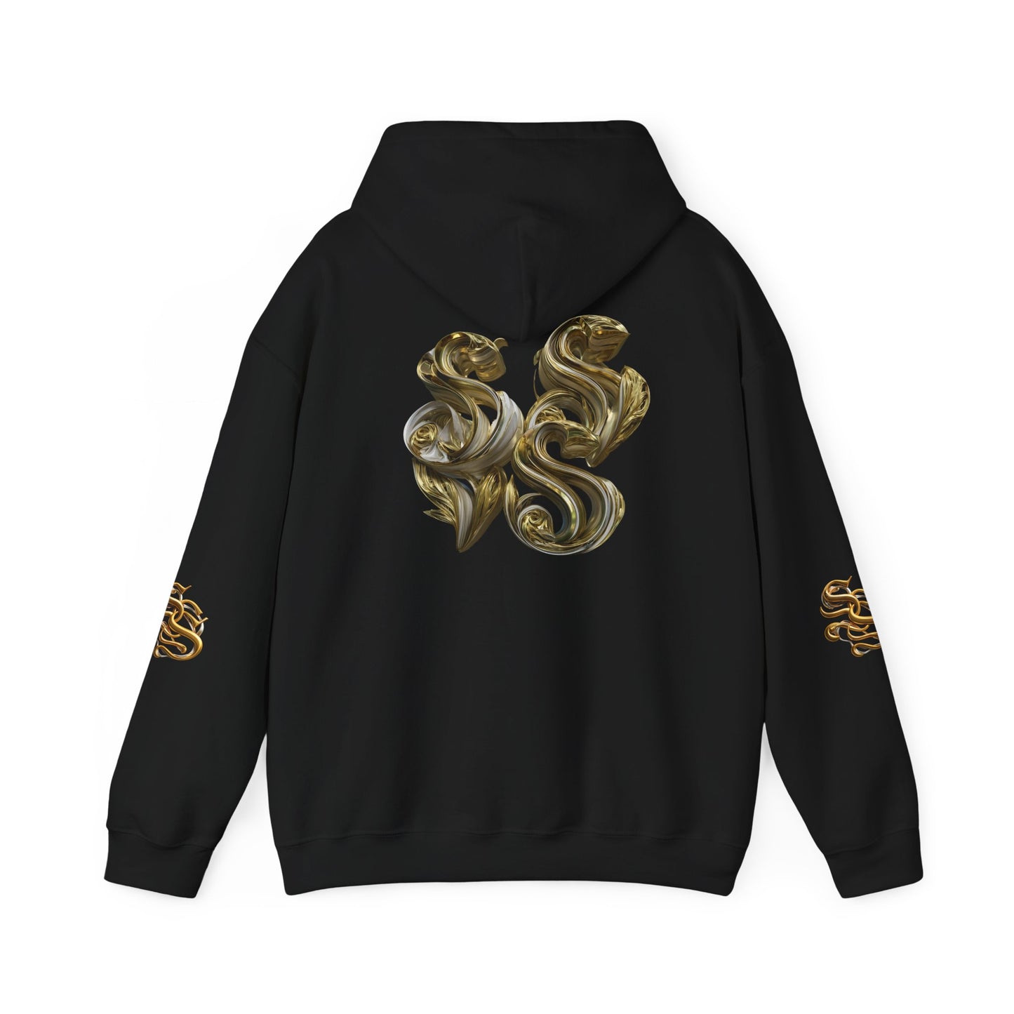 Luxury Gold Print Unisex Hoodie - Supreme SHISHII Design