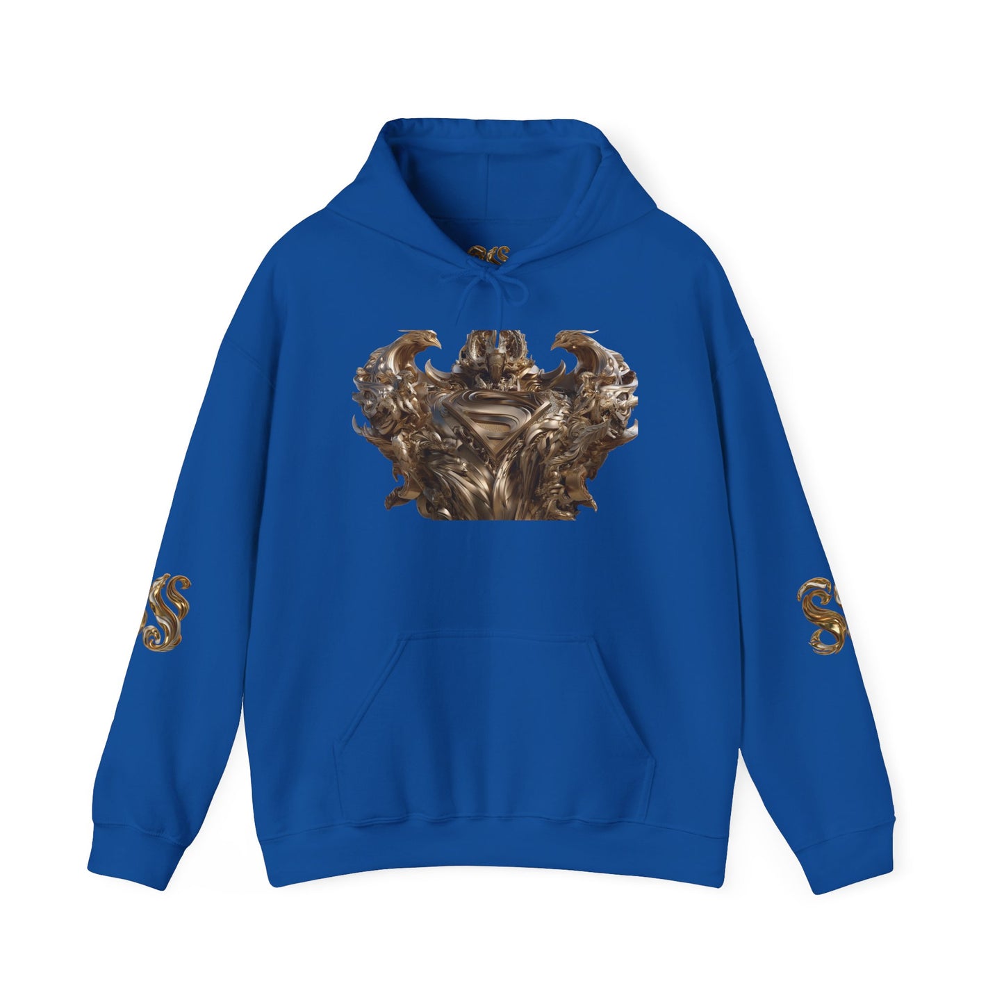 Epic Superhero Hoodie with Metallic Design - Unisex Heavy Blend™