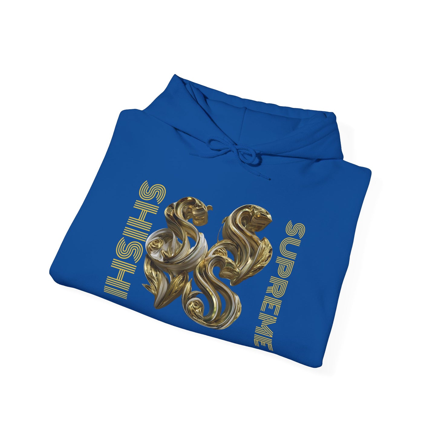 Luxury Gold Print Unisex Hoodie - Supreme SHISHII Design