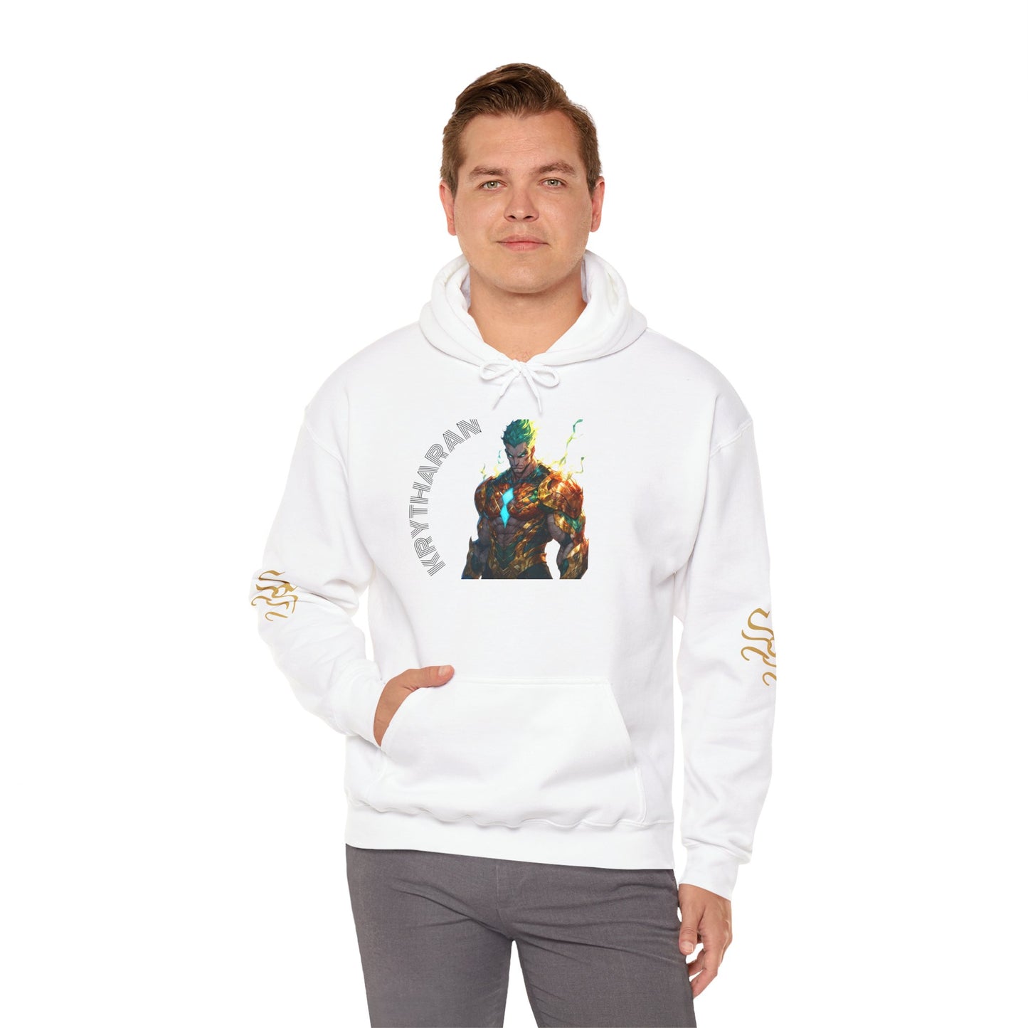 KRYTHARAN Graphic Unisex Hooded Sweatshirt - Unique Art Design