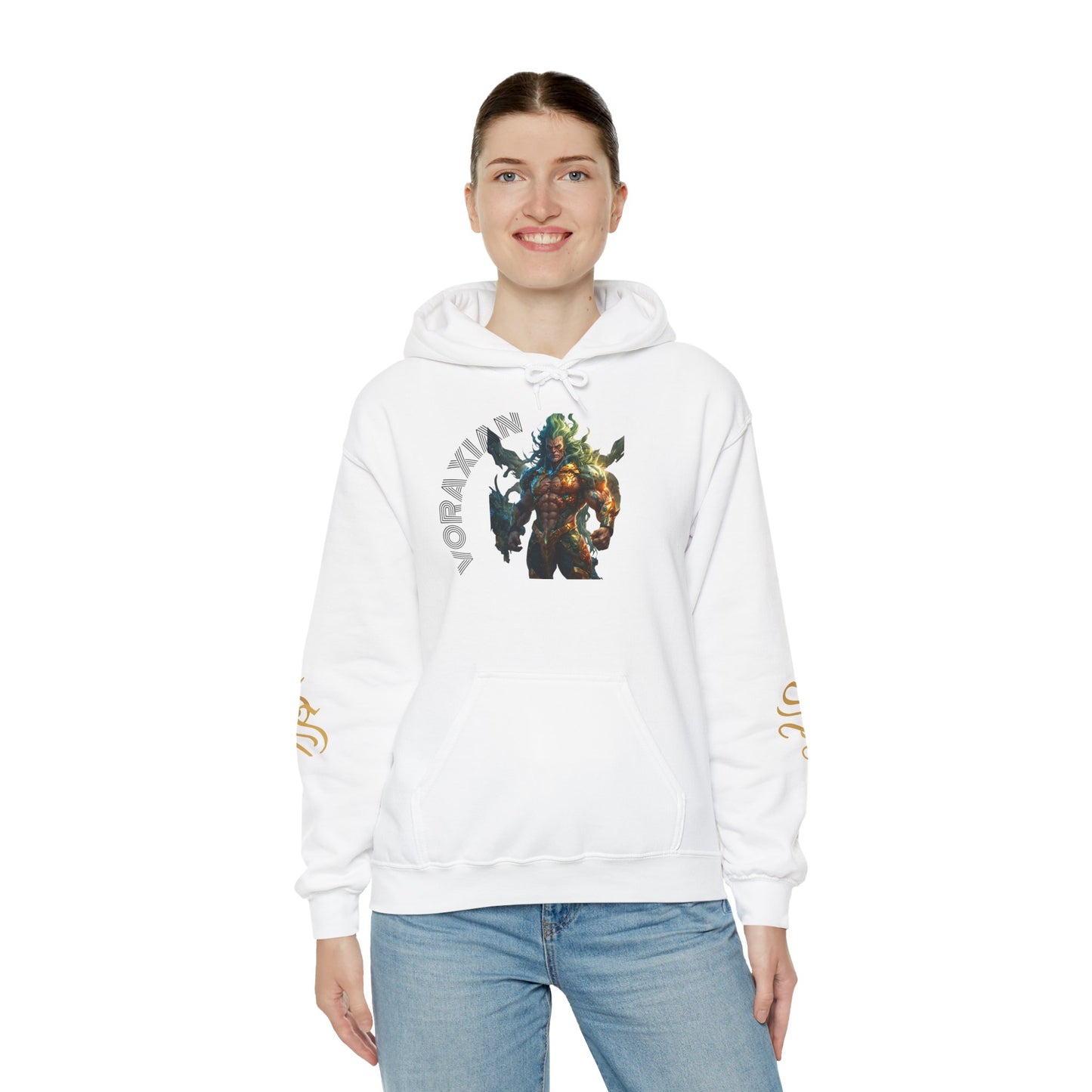 Fantasy Graphic Hoodie for Gaming Fans, Cozy Pullover with Unique Character Design, Perfect for Gifting, Casual Wear, and Celebrations