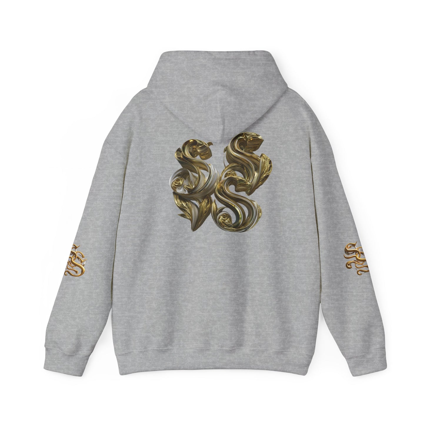 Luxury Gold Print Unisex Hoodie - Supreme SHISHII Design