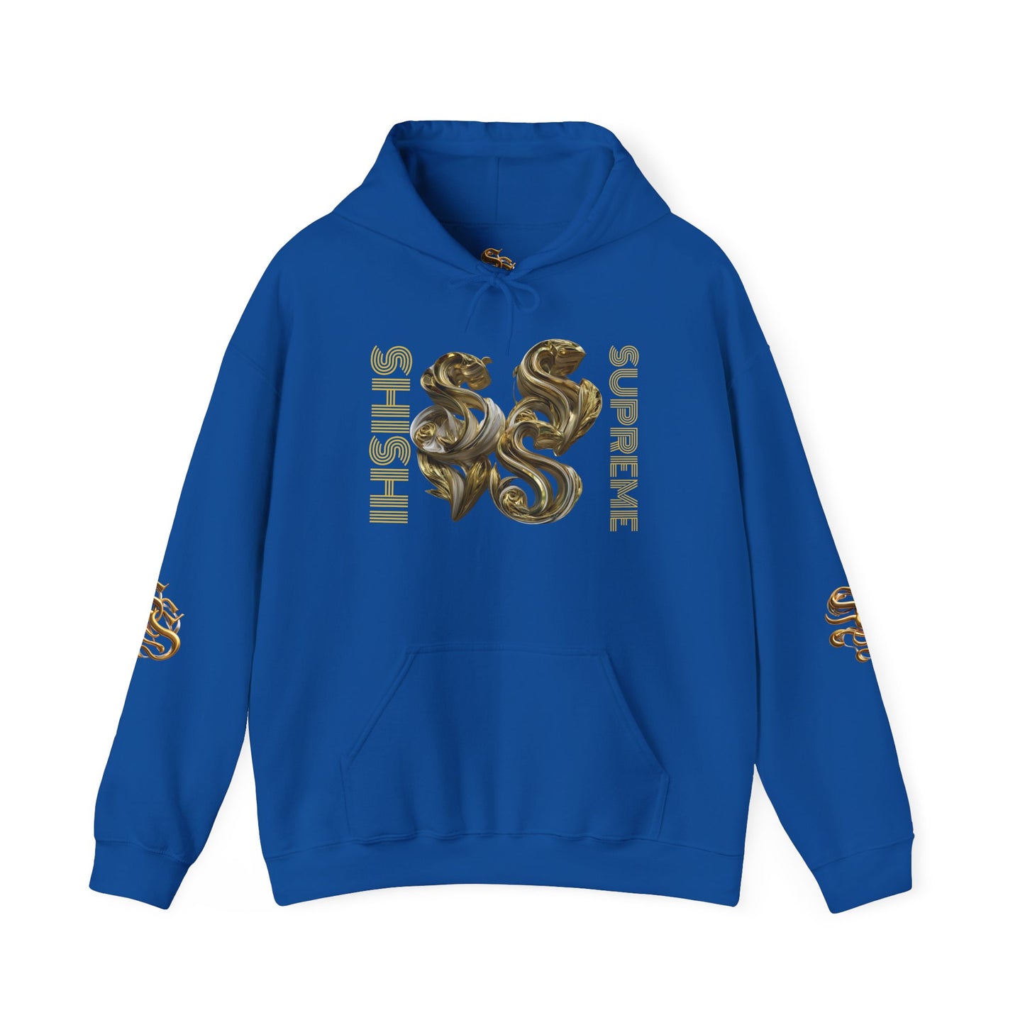 Luxury Gold Print Unisex Hoodie - Supreme SHISHII Design