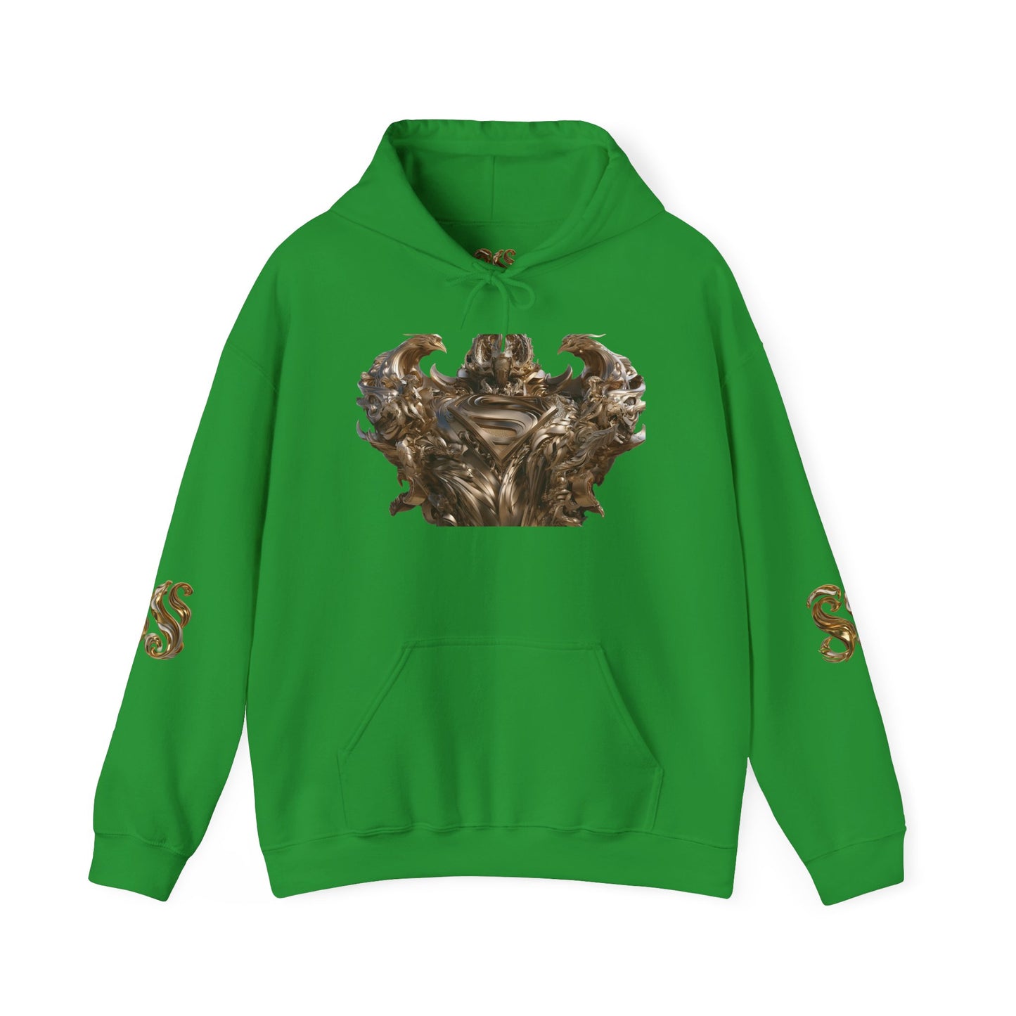 Epic Superhero Hoodie with Metallic Design - Unisex Heavy Blend™