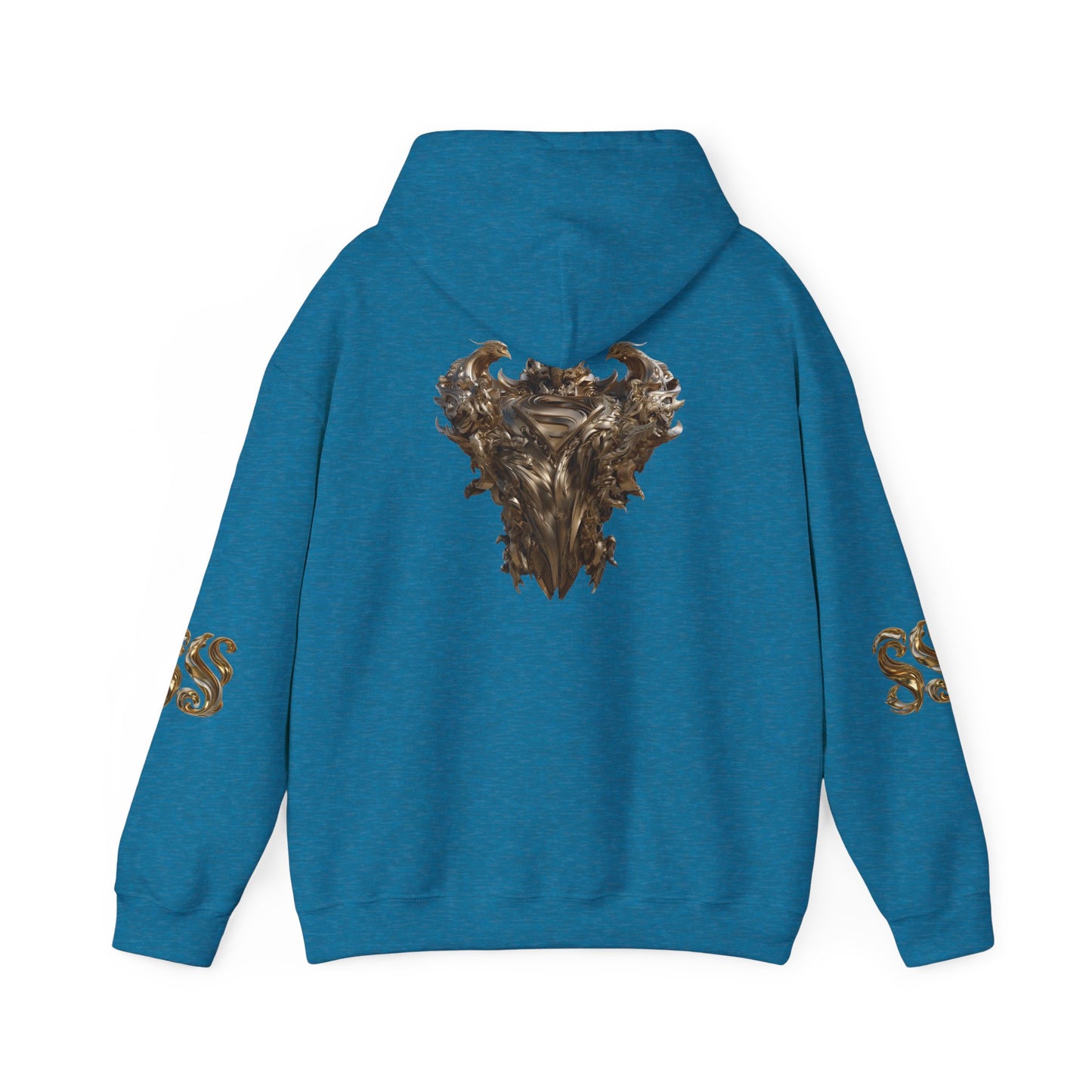 Epic Superhero Hoodie with Metallic Design - Unisex Heavy Blend™