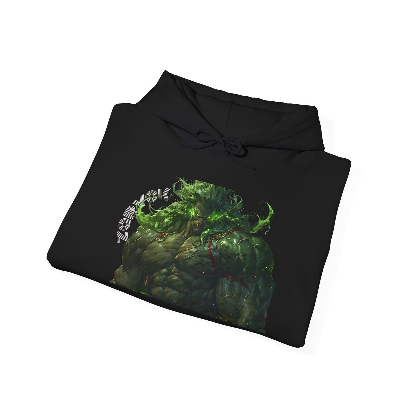 Zarvokian Prime Warrior Hoodie - Unisex Heavy Blend Sweatshirt with Artistic Design