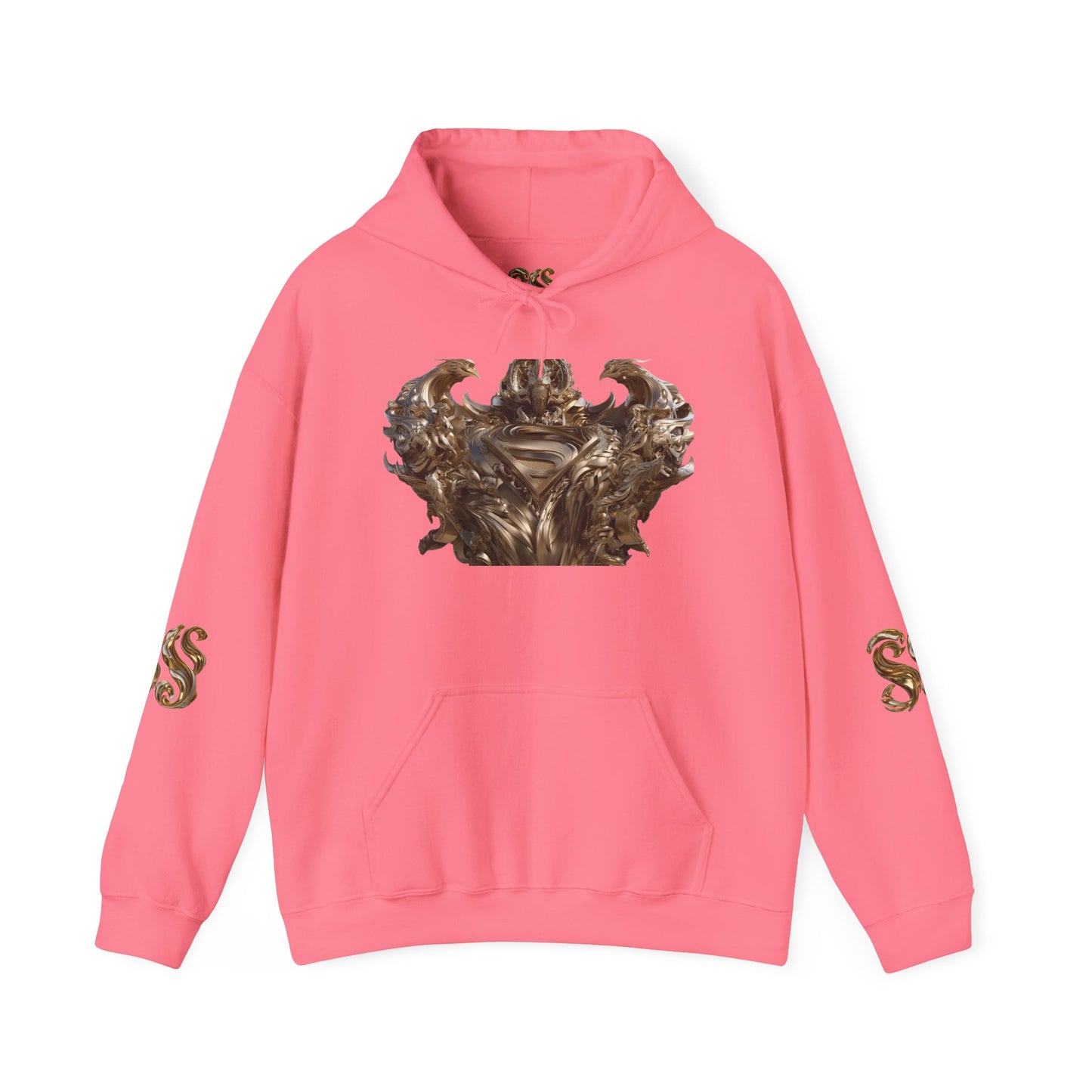 Epic Superhero Hoodie with Metallic Design - Unisex Heavy Blend™